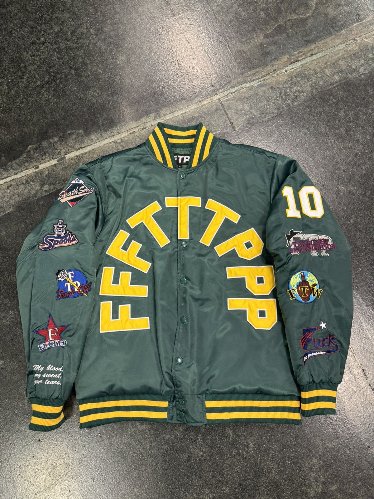 Fuck The Population FTP Squirrel Bomber Jacket | Grailed