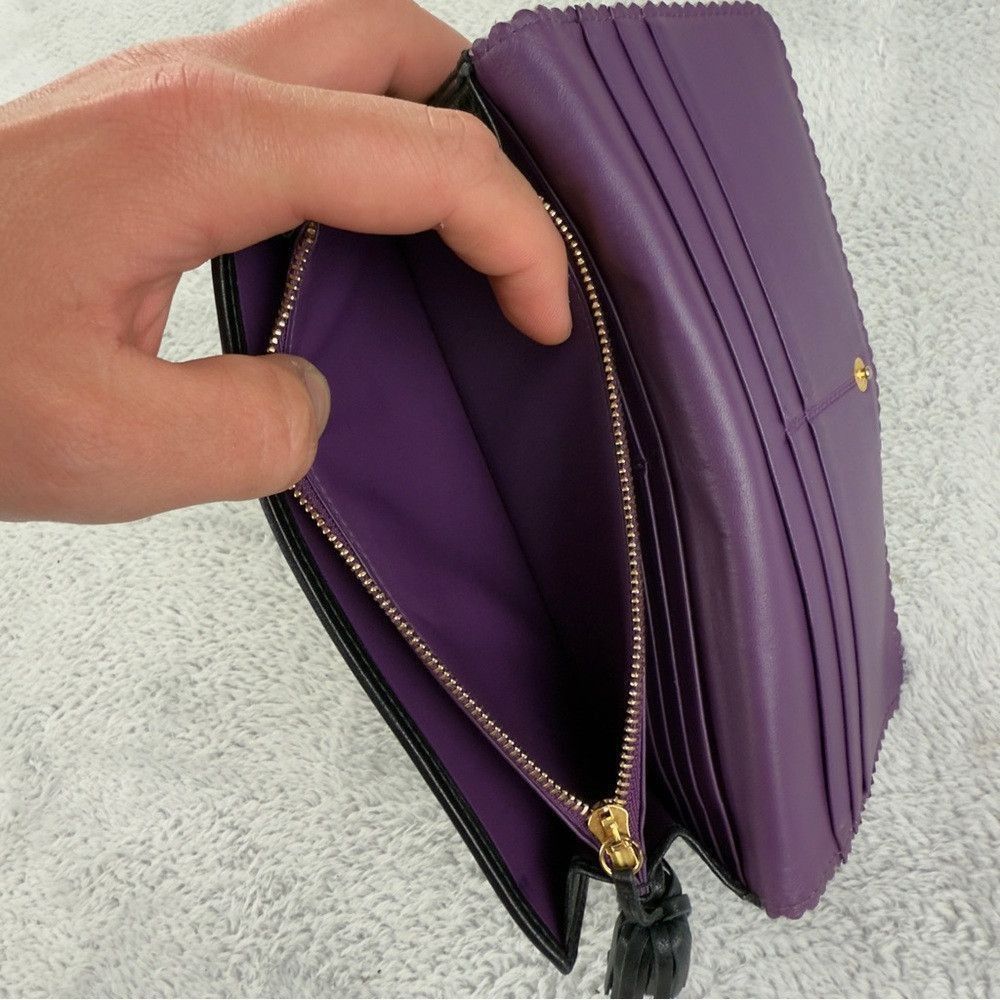 Loewe LOEWE Anagram Leather Long Bifold Wallet Black 100% Authent Size ONE SIZE - 5 Thumbnail