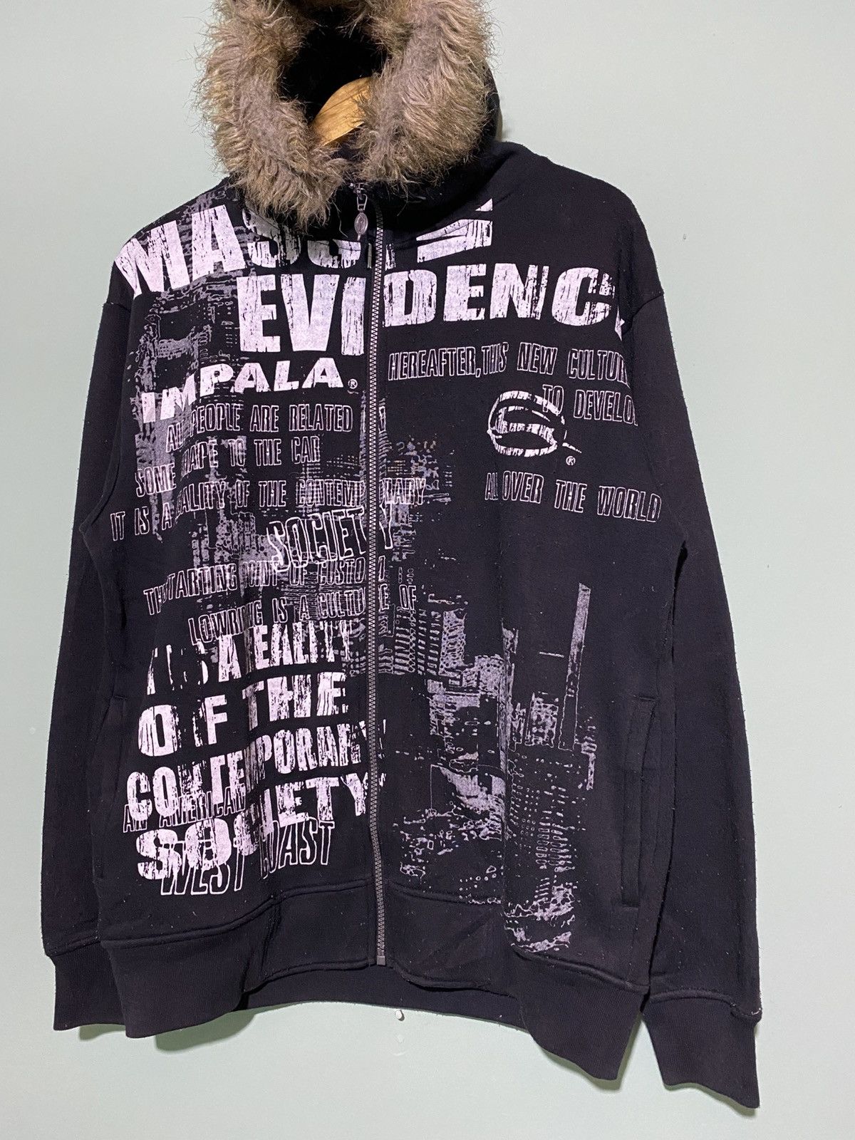 If Six Was Nine IMPALA POEM FUR HOODIE PUNK GOTHIC Size US M / EU 48-50 / 2 - 3 Thumbnail