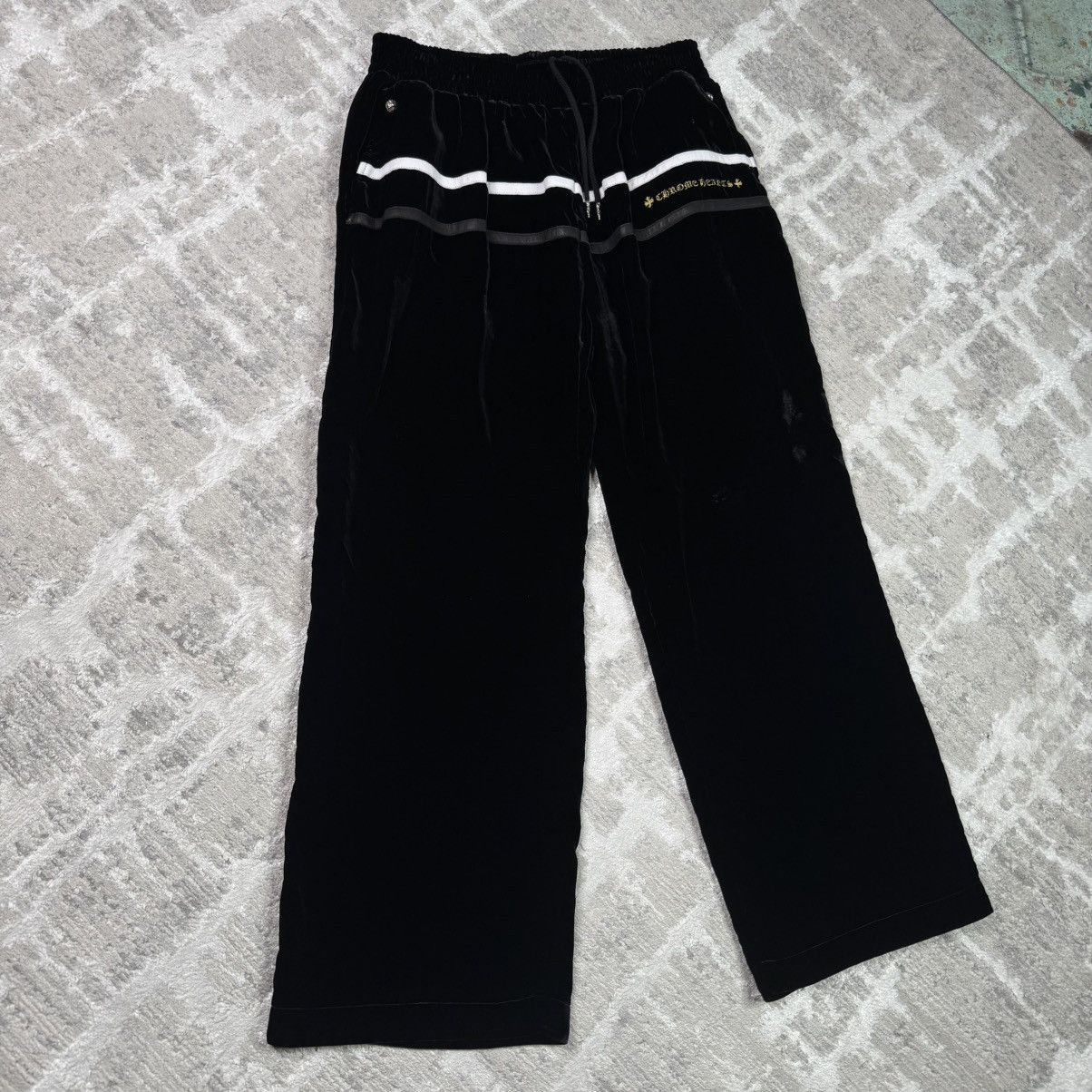 Chrome Hearts Velour leather track pant Size US 36 / EU 52 - 2 Thumbnail