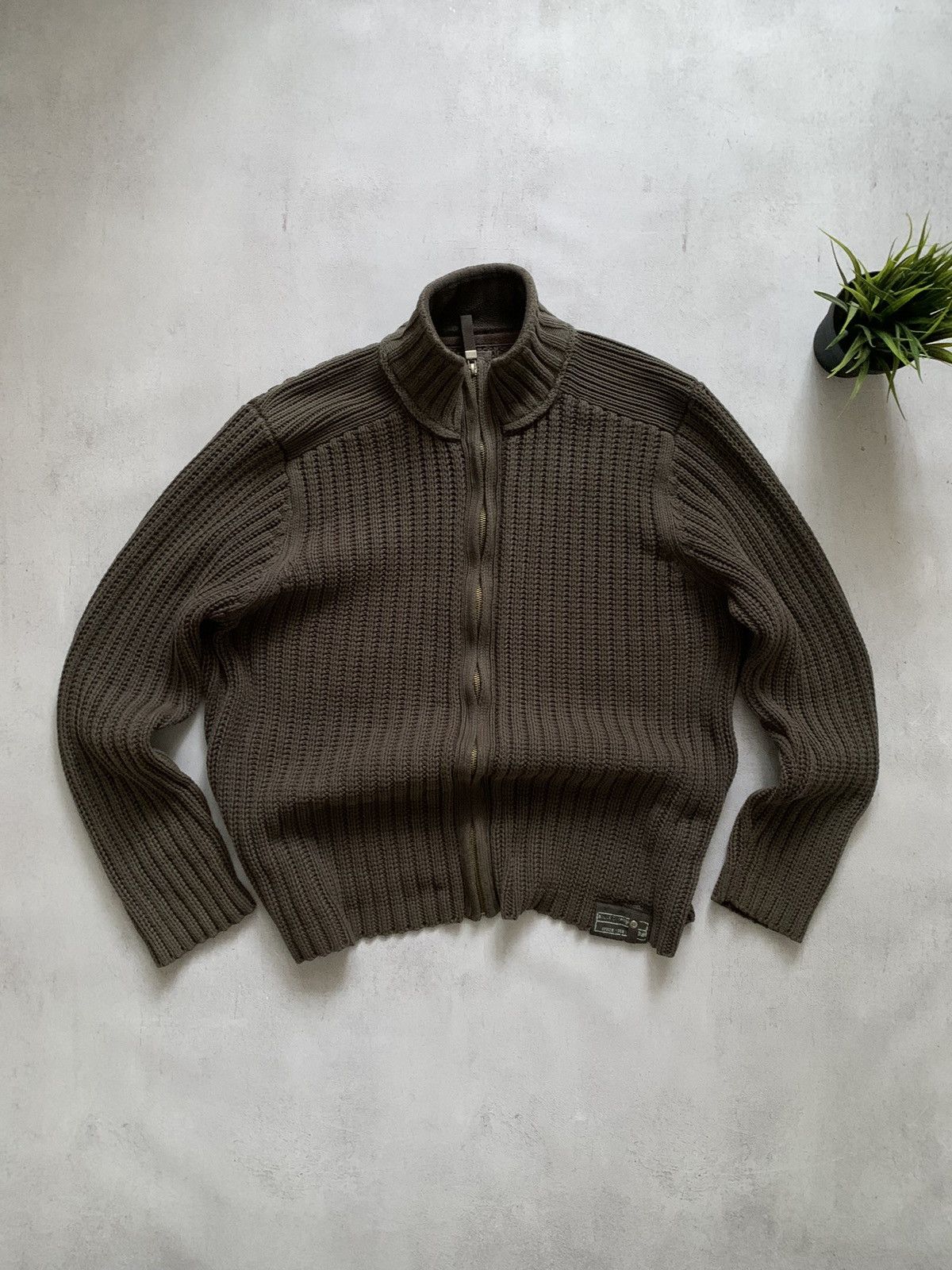 Pre-owned Avant Garde X Vintage Brown Sweater Baggy Avant-garde Y2k 90's Crazy