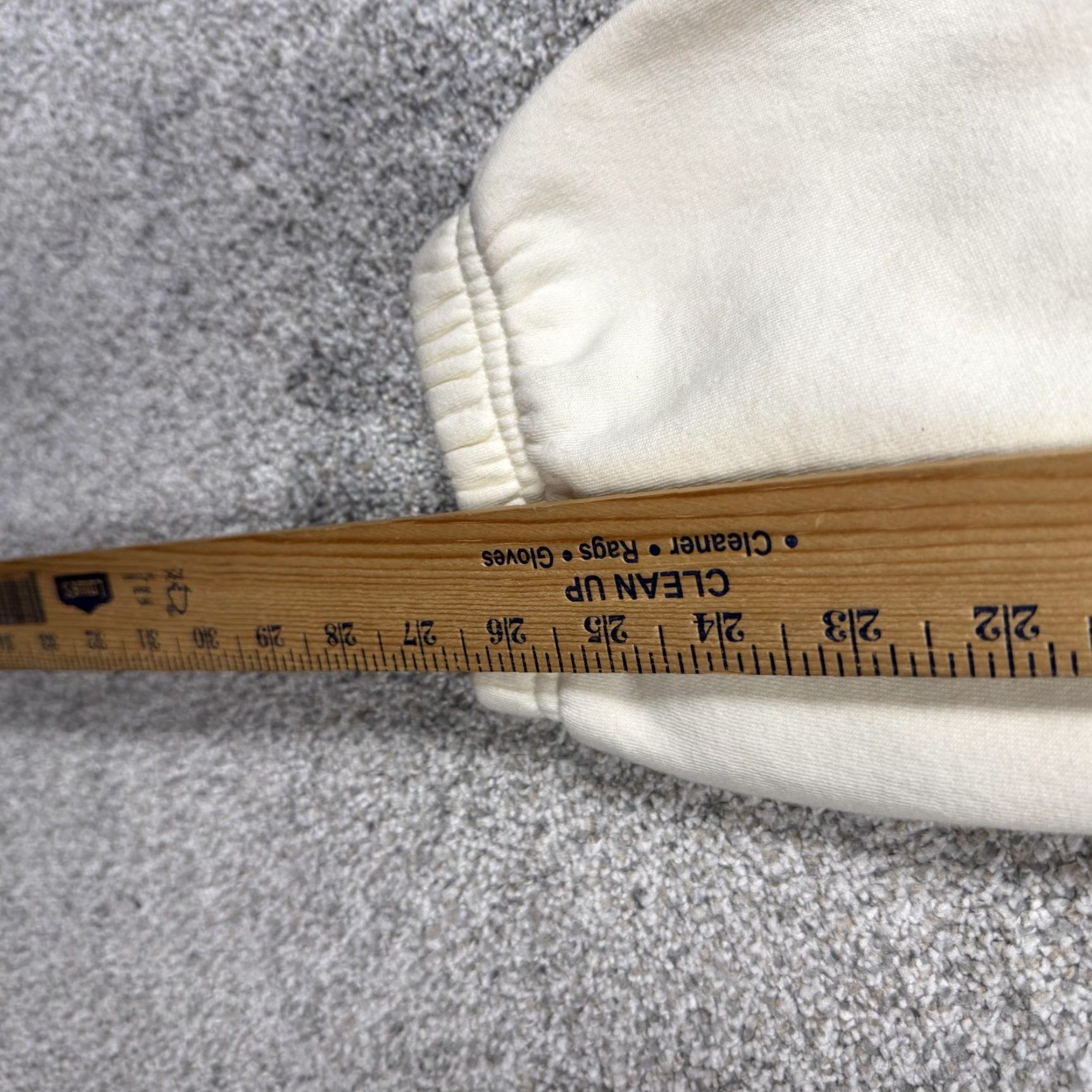 Vintage CALIA Sweatpants Womens L White Fleece Pockets Elastic Waist Lounge Yoga Gym & Training Contour Tapered Hemes 26.5in Size 36" / US 14 / IT 50 - 4 Thumbnail