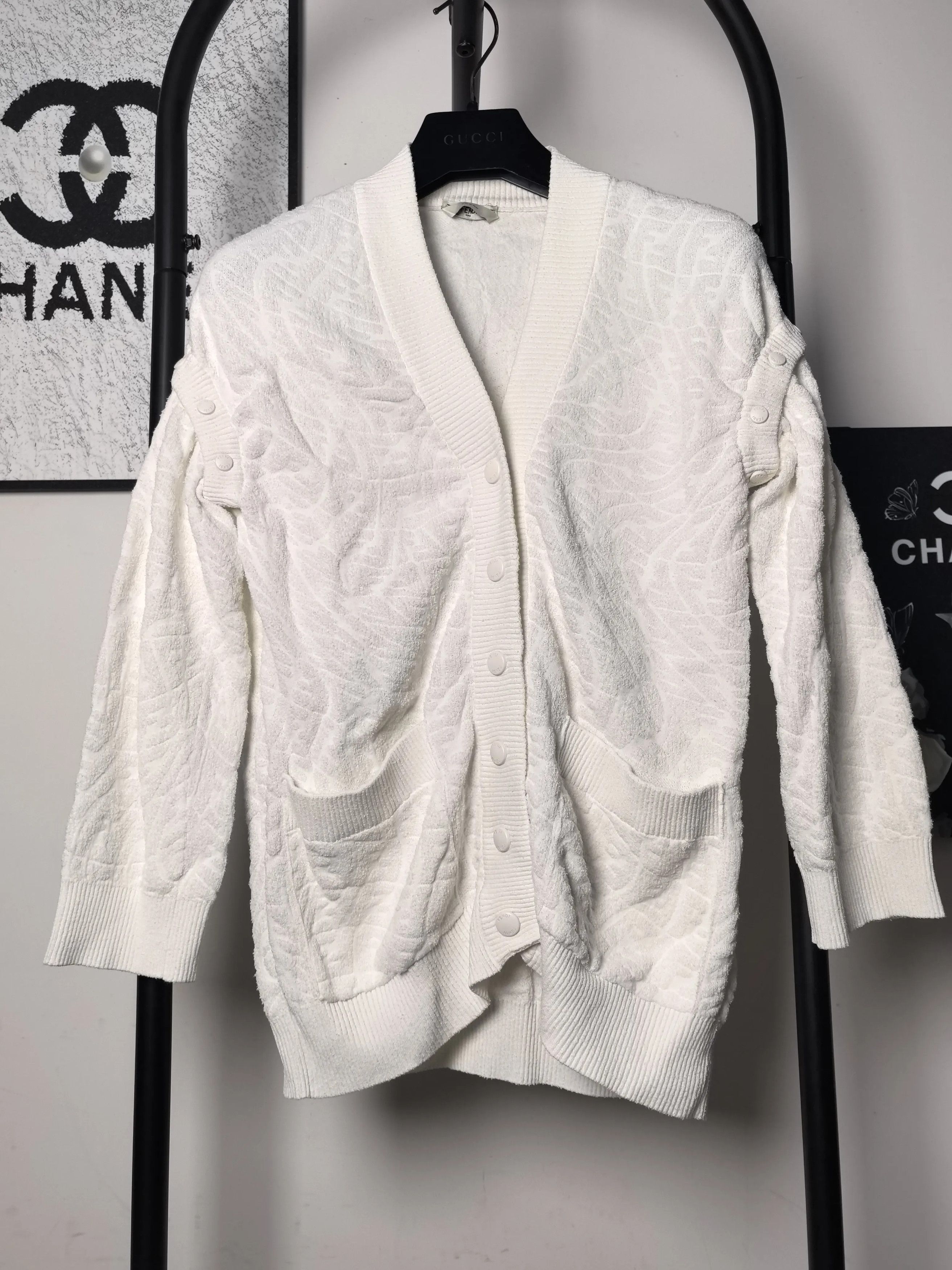 Fendi Fendi White Jacket M Women Size M / US 6-8 / IT 42-44 - 1 Thumbnail