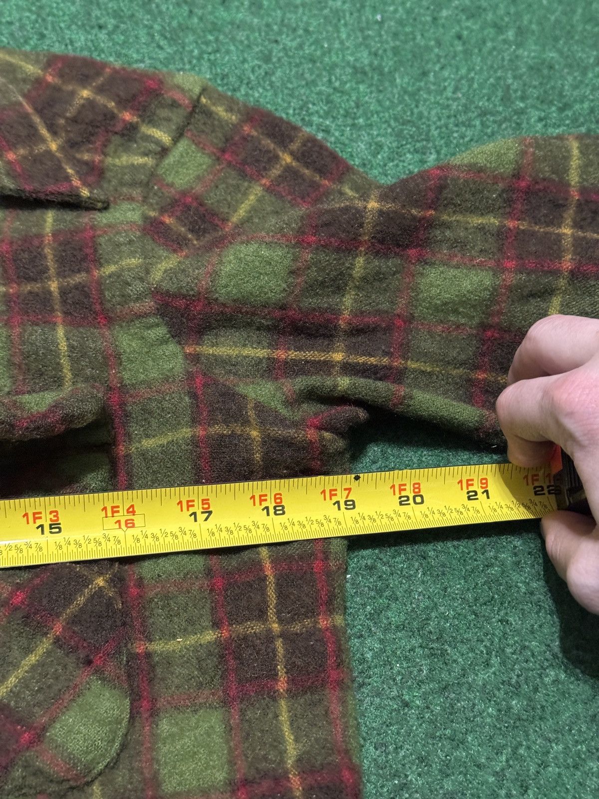 Sears Vintage Sears Kings Plaid Wool Blend Flannel 19x23 XS Shirt Size US XS / EU 42 / 0 - 5 Thumbnail
