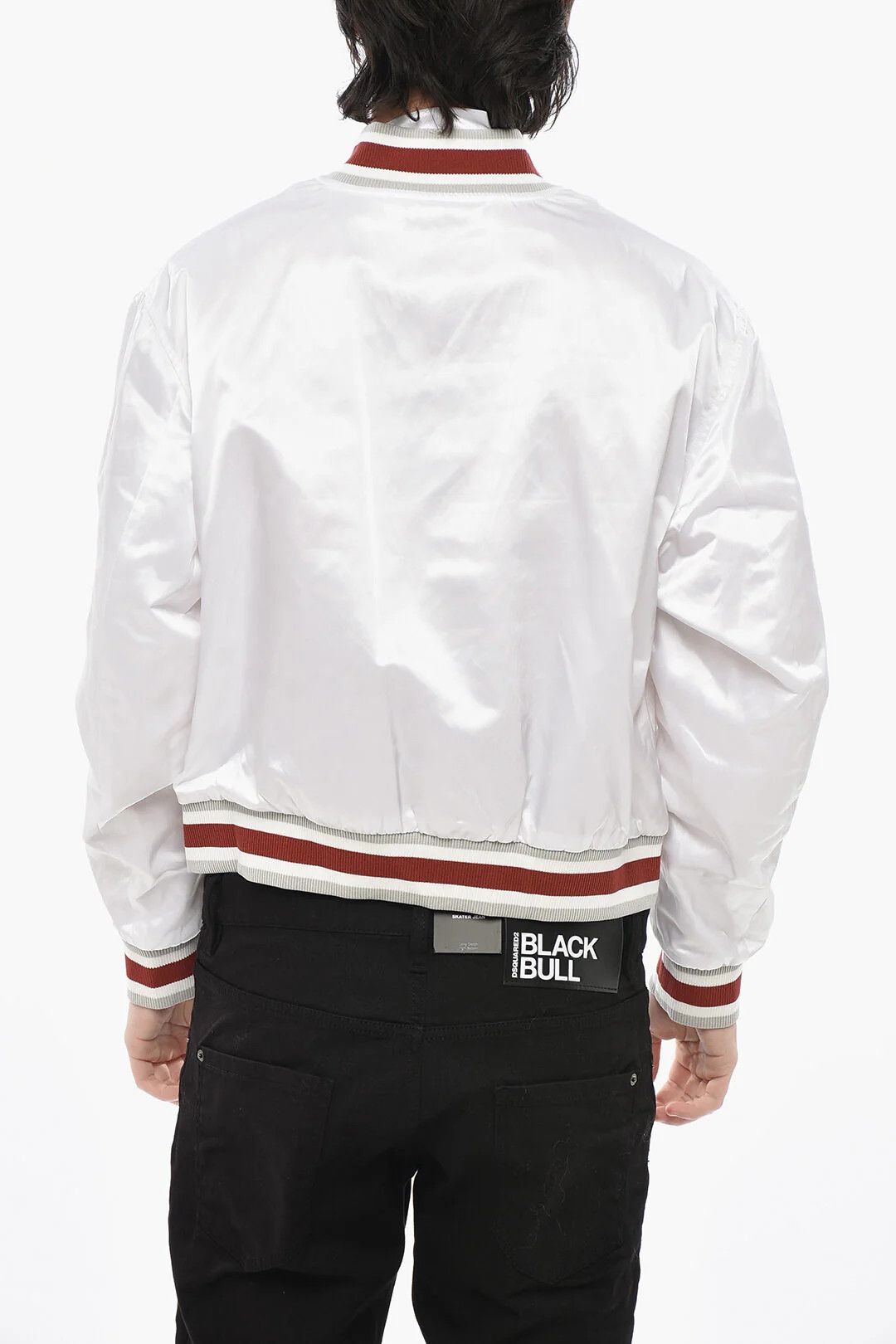 Givenchy og1mm0326 Satin Nylon Bomber Jacket in White Size US S / EU 44-46 / 1 - 2 Thumbnail
