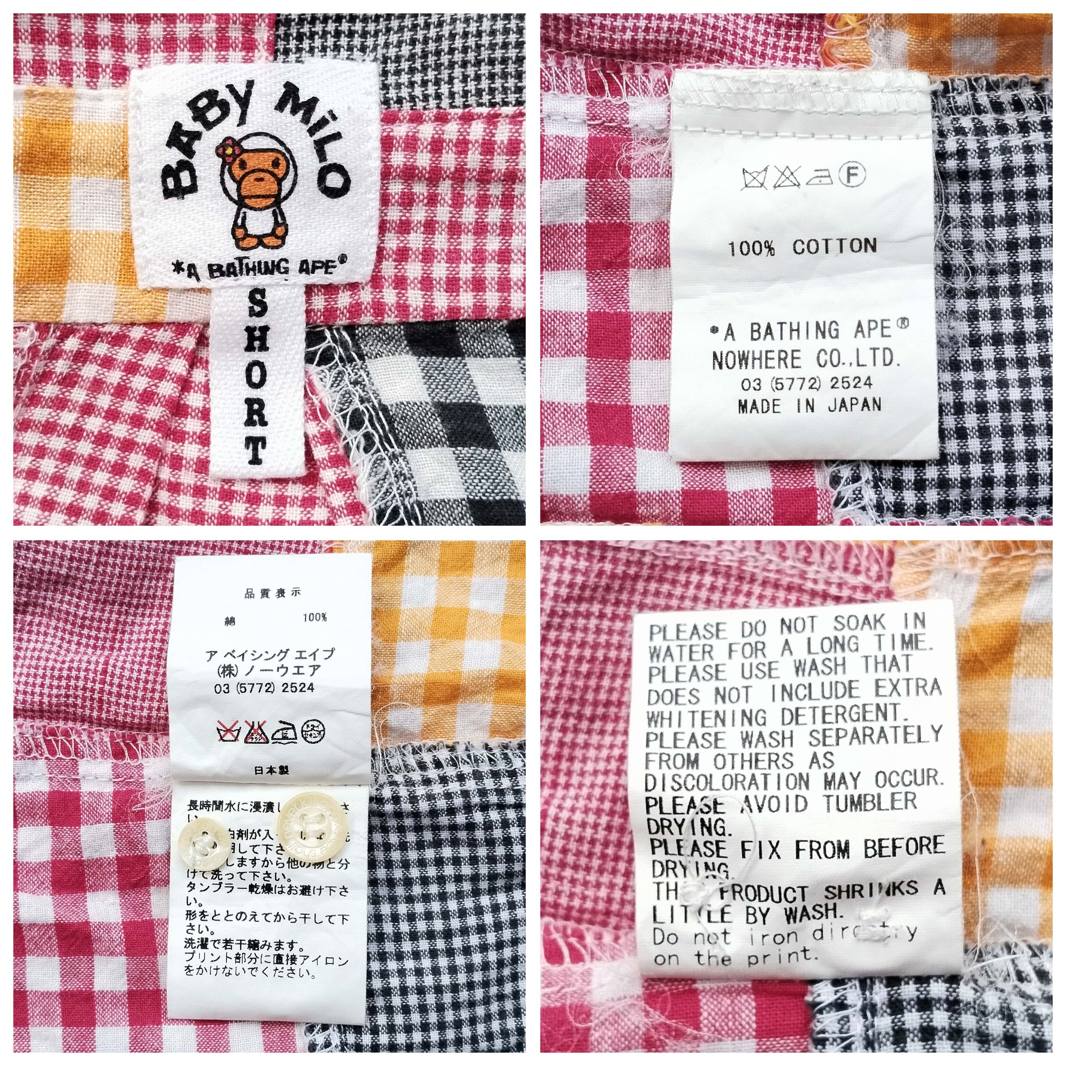 Bape 2006 Bape Baby Milo Patchwork Button Up Size S / US 4 / IT 40 - 10 Thumbnail