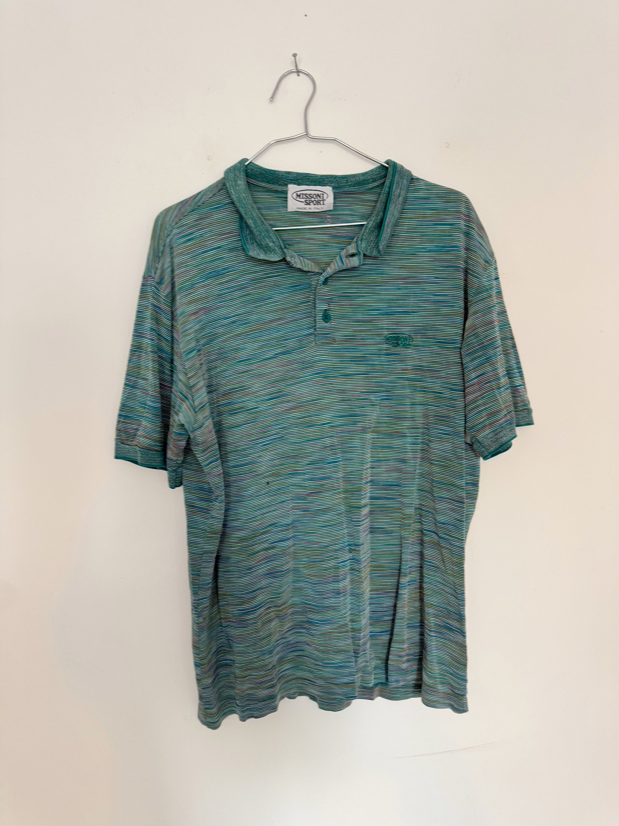 Missoni Vintage Missoni Sport Polo Size US L / EU 52-54 / 3 - 1 Thumbnail