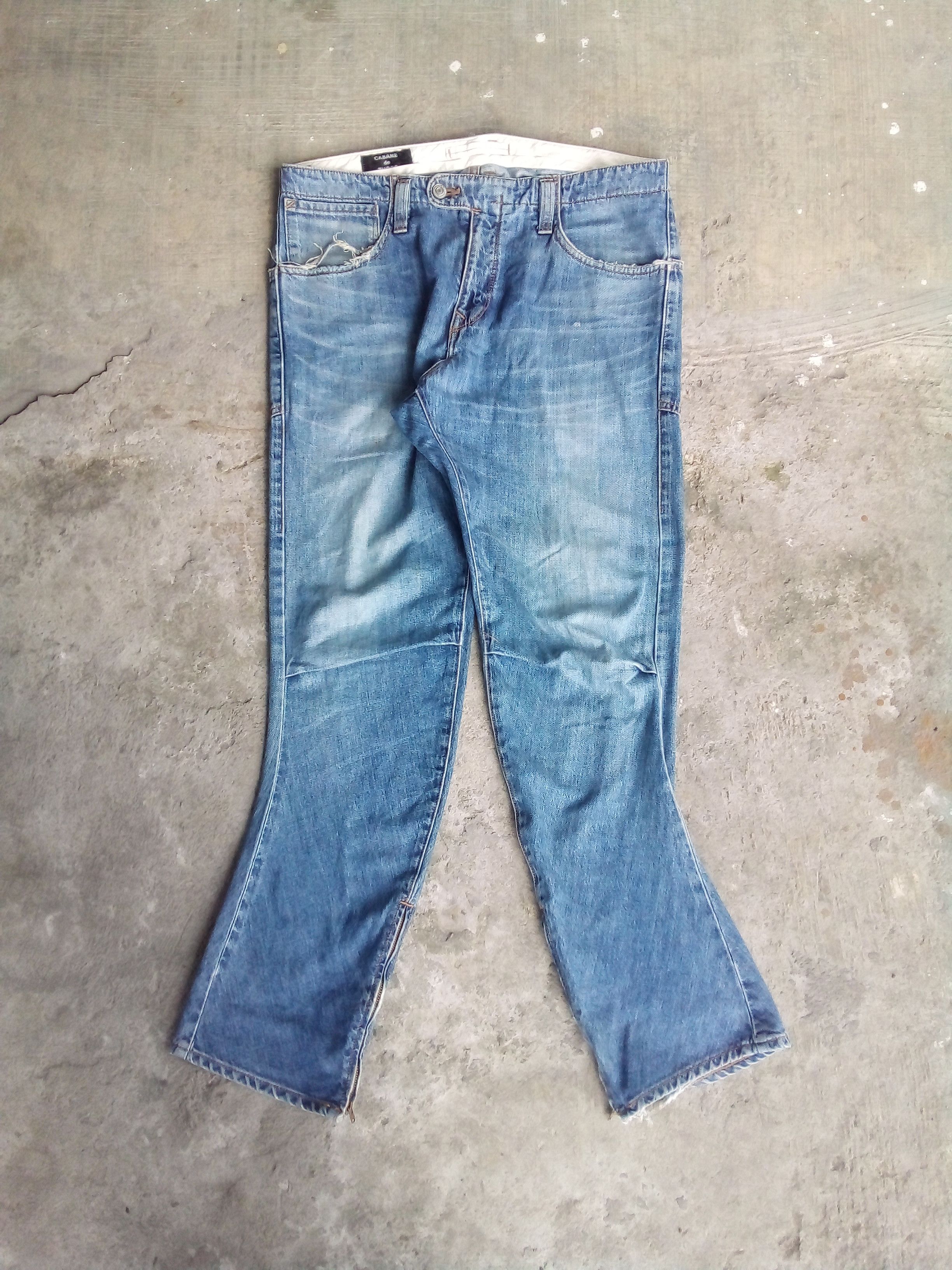image of Cabane De Zucca Denim Pants in Light Blue, Men's (Size 32)