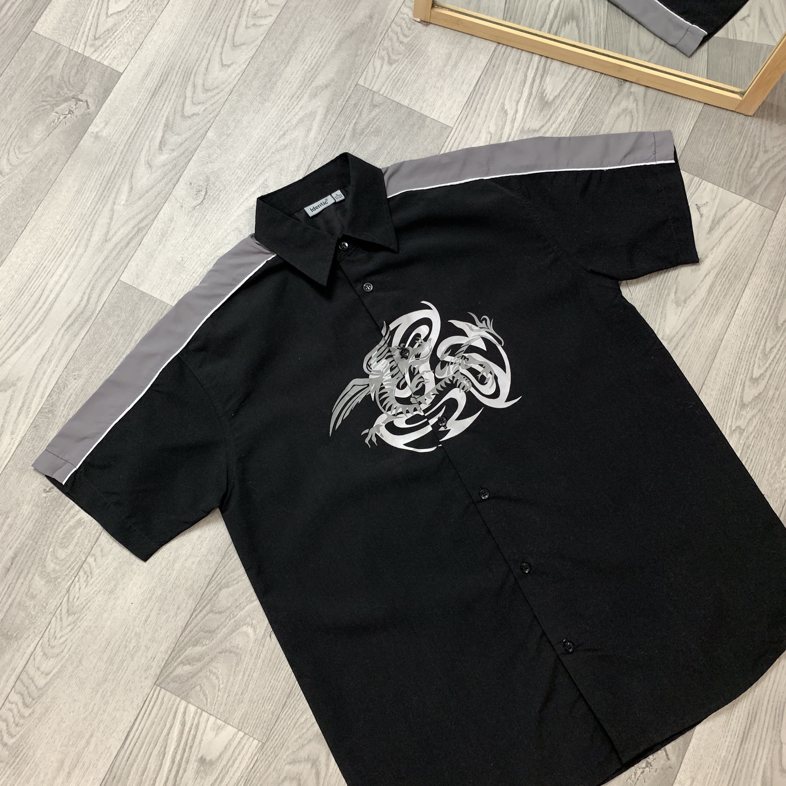 Japanese Brand Vintage Dragon Japanese Button Up Shortsleeve Hawaiian Shirt Size US L / EU 52-54 / 3 - 3 Thumbnail