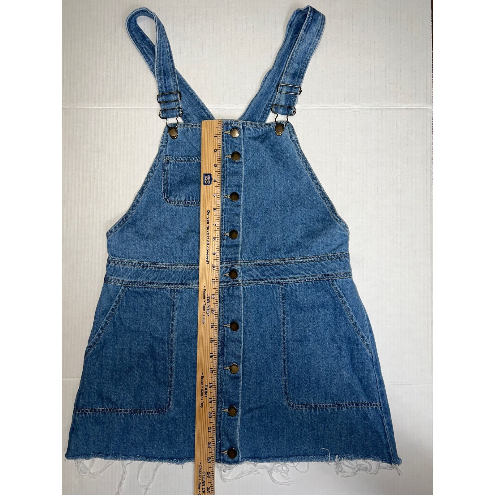 Other Life in Progress overall denim dress size Large Size 30" / US 8 / IT 44 - 9 Thumbnail