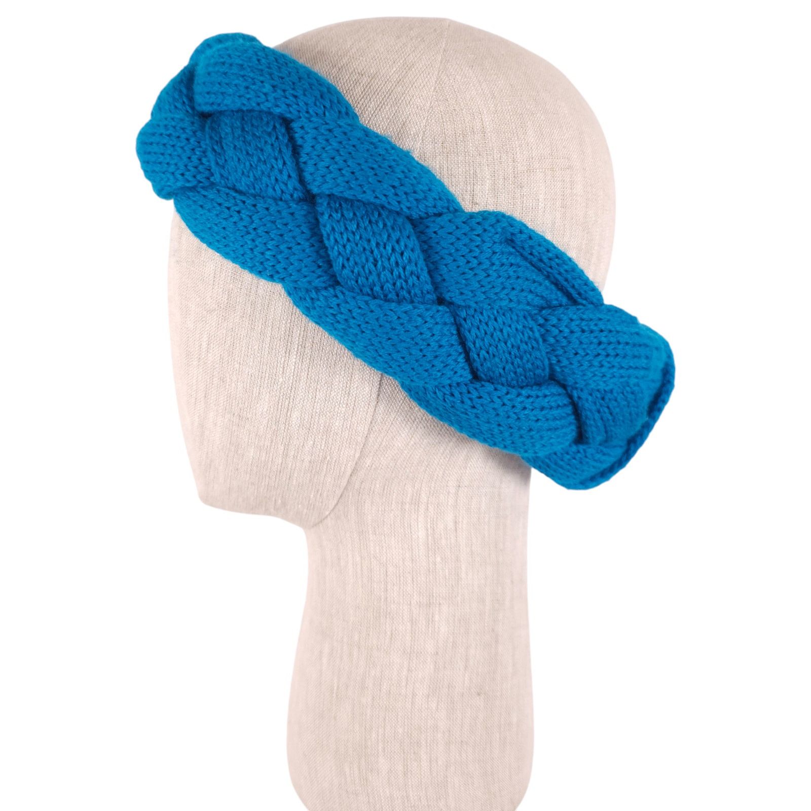 Meister Vintage Meister Braided Chunky Headband Ear Warmer Blue Size ONE SIZE - 2 Thumbnail