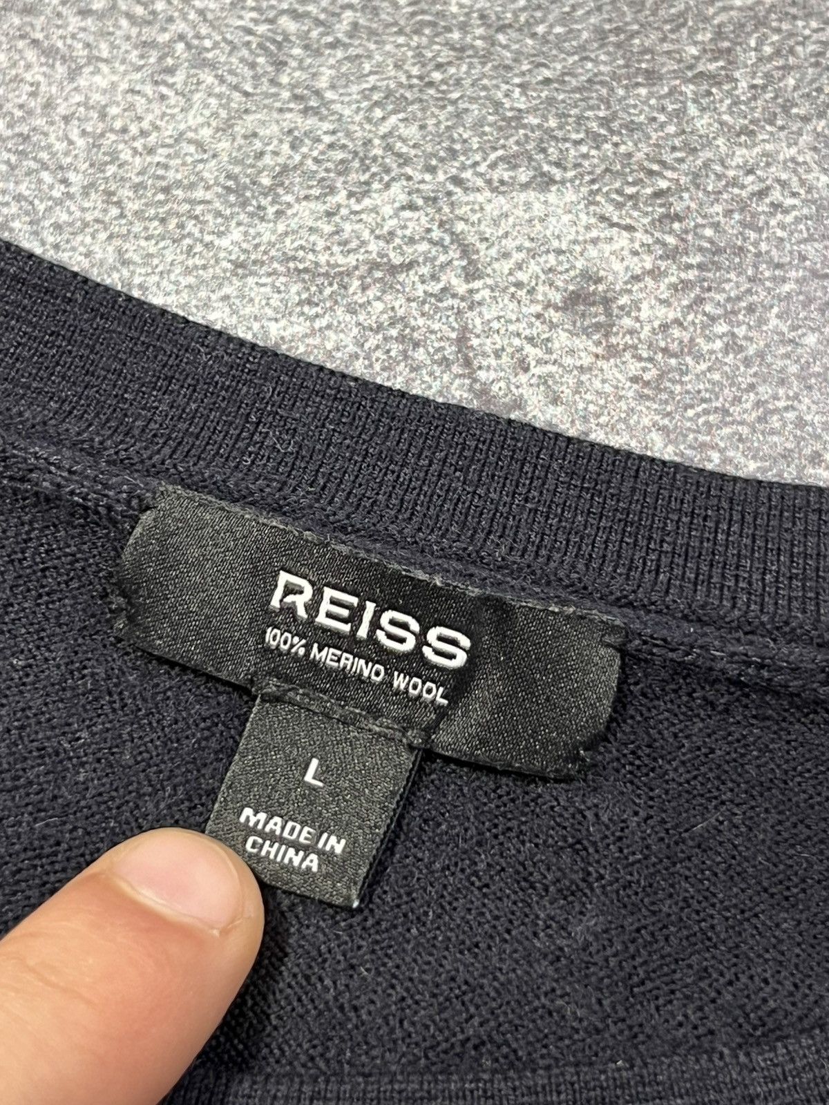 Reiss Reiss 100% Merino Wool Lightweight Sweater Size US L / EU 52-54 / 3 - 4 Thumbnail