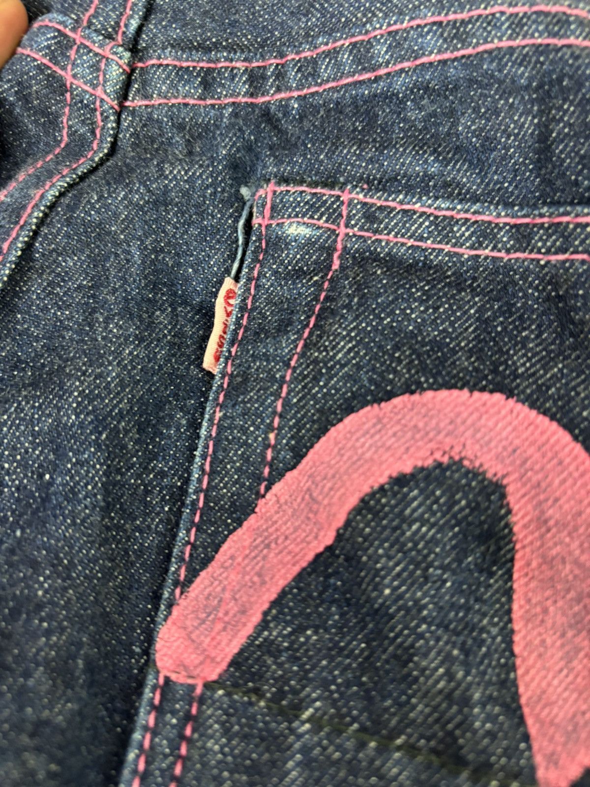 Evisu Evisu Pink Daicock Denim. S058 Size 26" / US 2 / IT 38 - 9 Thumbnail