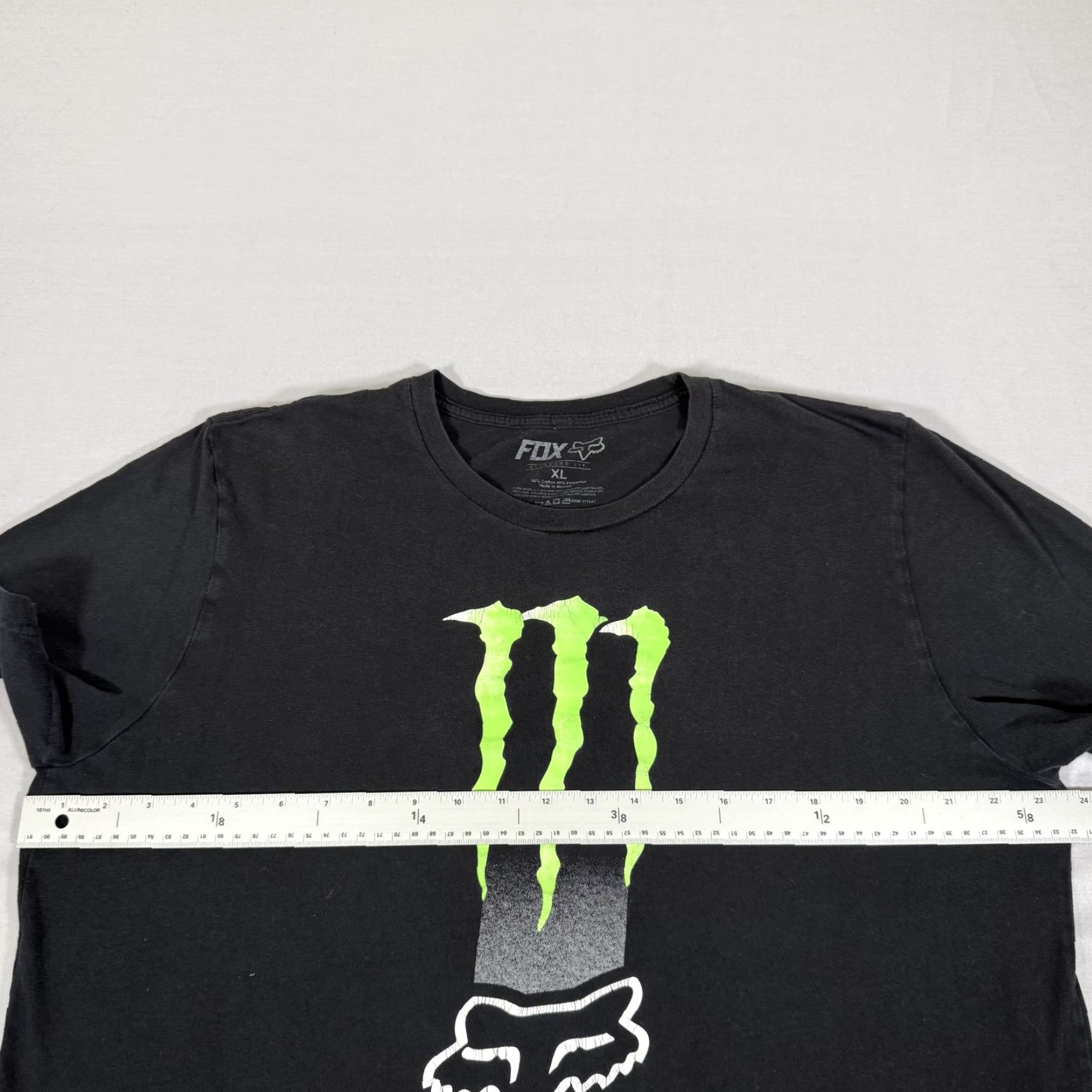 Fox Racing VINTAGE Fox Racing Shirt Mens XL Black Monster Energy Drink Motocross Slim Fit Y2K Size US XL / EU 56 / 4 - 7 Thumbnail