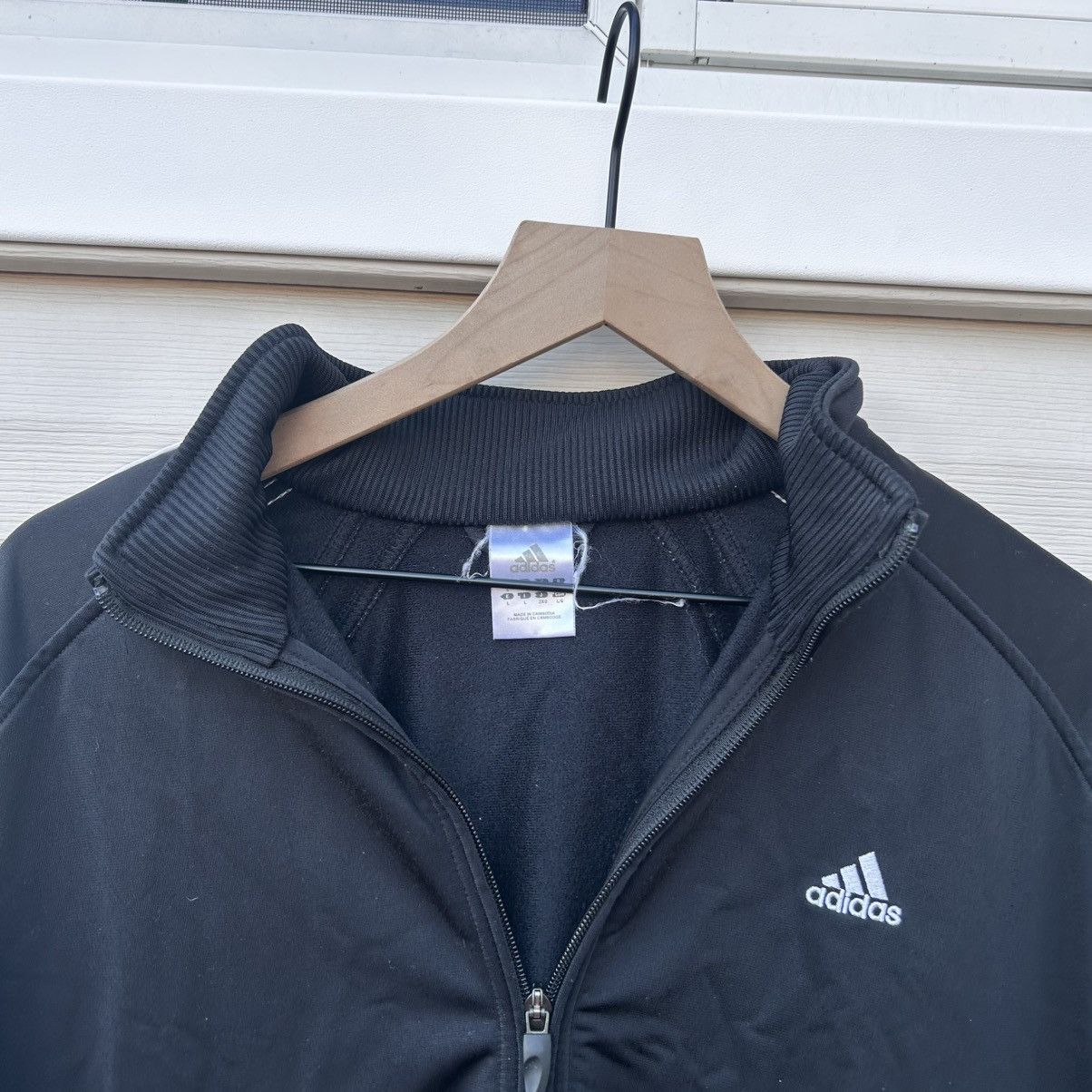 Adidas × Vintage 2005 adidas black light zip up sweatshirt Size US L / EU 52-54 / 3 - 2 Thumbnail