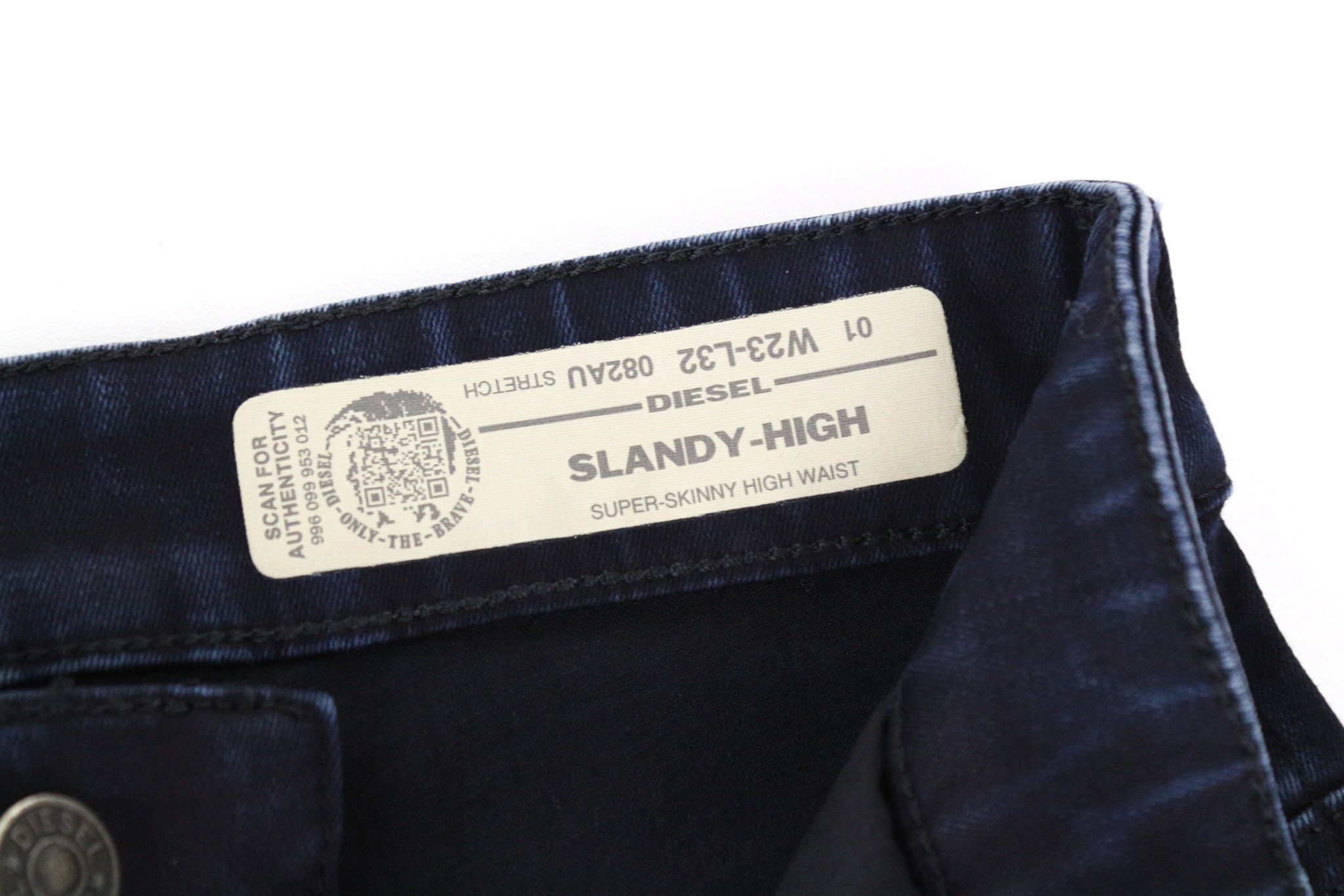 Diesel SLANDY-HIGH 082AU W23/L32 Blue Girls Jeans 70627 Size 23" - 6 Thumbnail