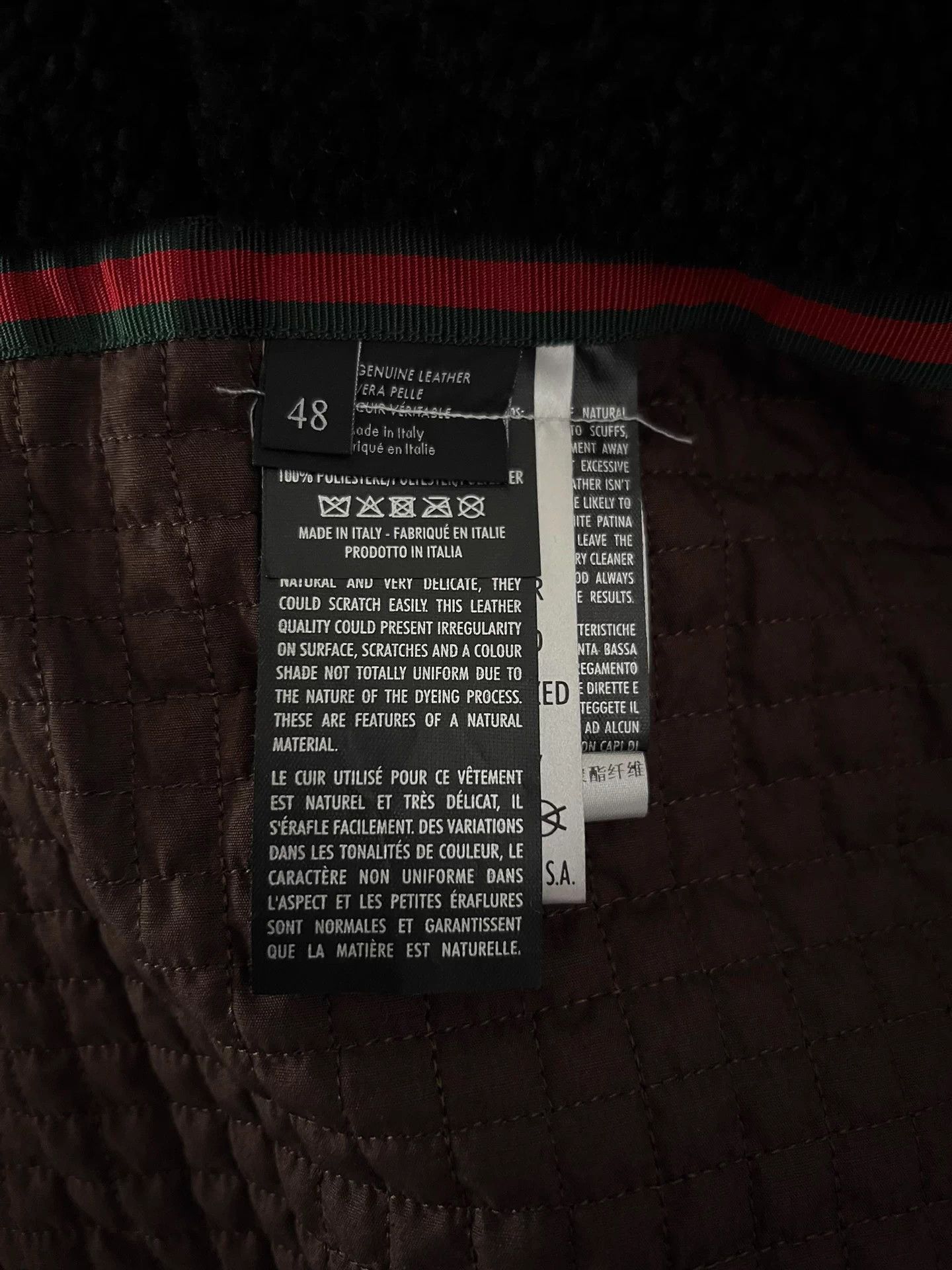 Gucci Gucci Shearling Lined Leather Jacket - 48 Size US M / EU 48-50 / 2 - 8 Thumbnail
