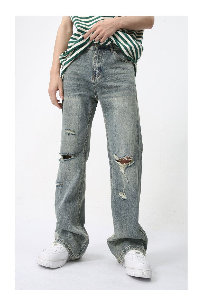 Japanese Brand × Jean Retro washed cool bootcut ripped jeans Size US 32 / EU 48 - 5 Thumbnail