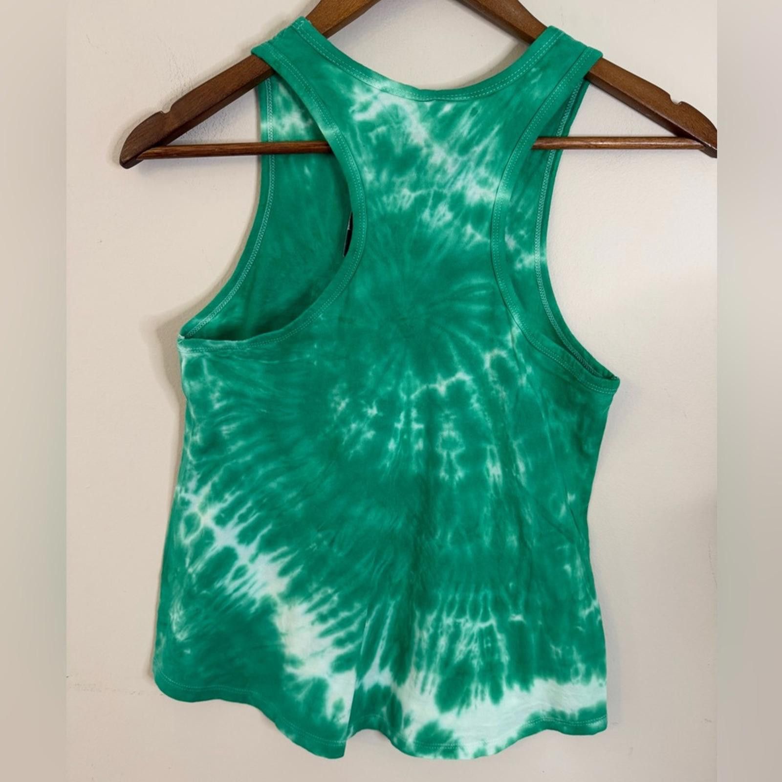 Hot Topic Hot Topic green tie dye shamrock cotton tank top SZ SM Size S / US 4 / IT 40 - 2 Thumbnail