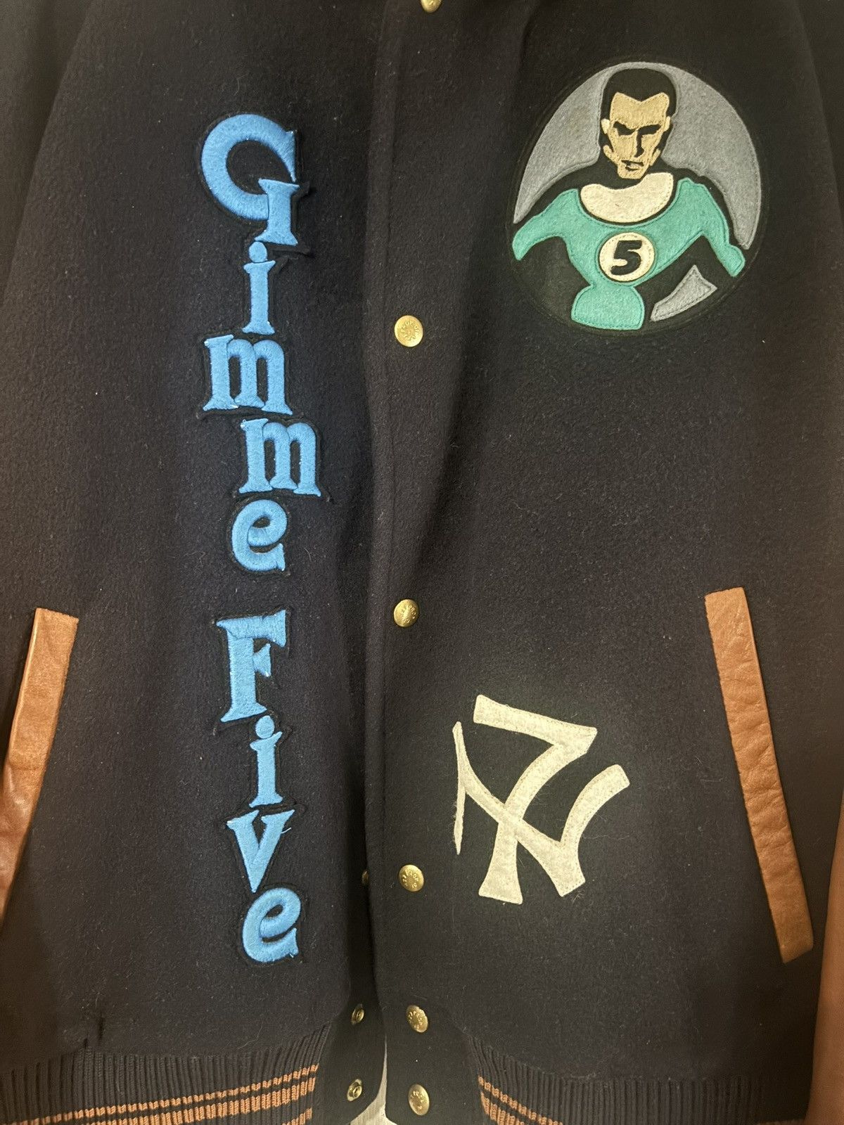 NEXUSVII NEXUS7 x GIMME FIVE Varsity Jacket OG Size US XL / EU 56 / 4 - 2 Thumbnail