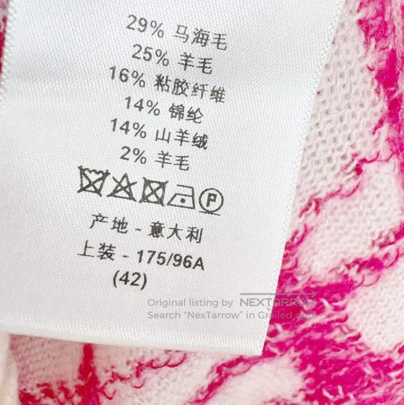 Dior Dior Pink Wool Long Sleeve Sweater . Size S / US 4 / IT 40 - 5 Thumbnail