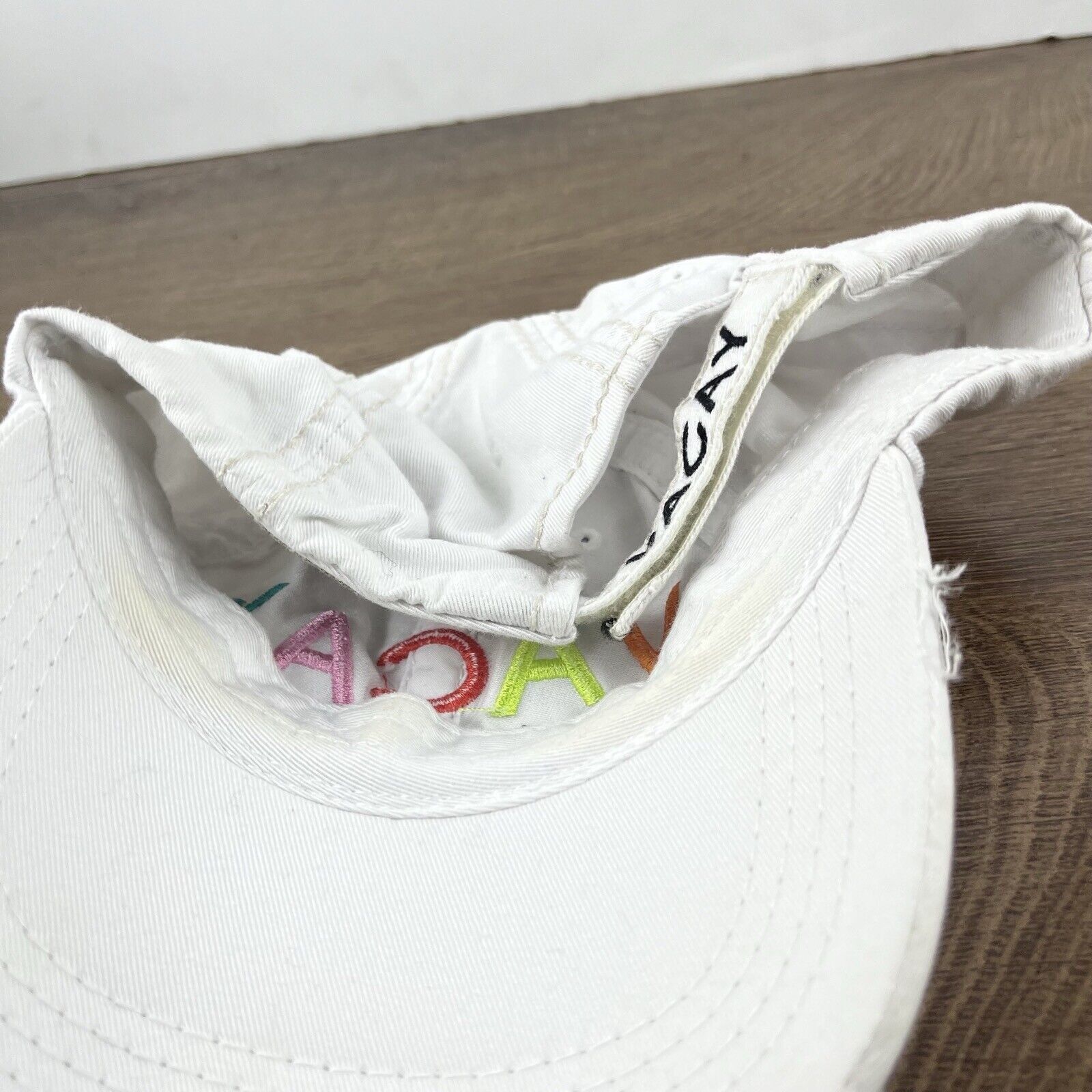 Other Vacay All Day Hat Vacation Vacay Hat White Adjustable Hat Wh Size ONE SIZE - 14 Thumbnail