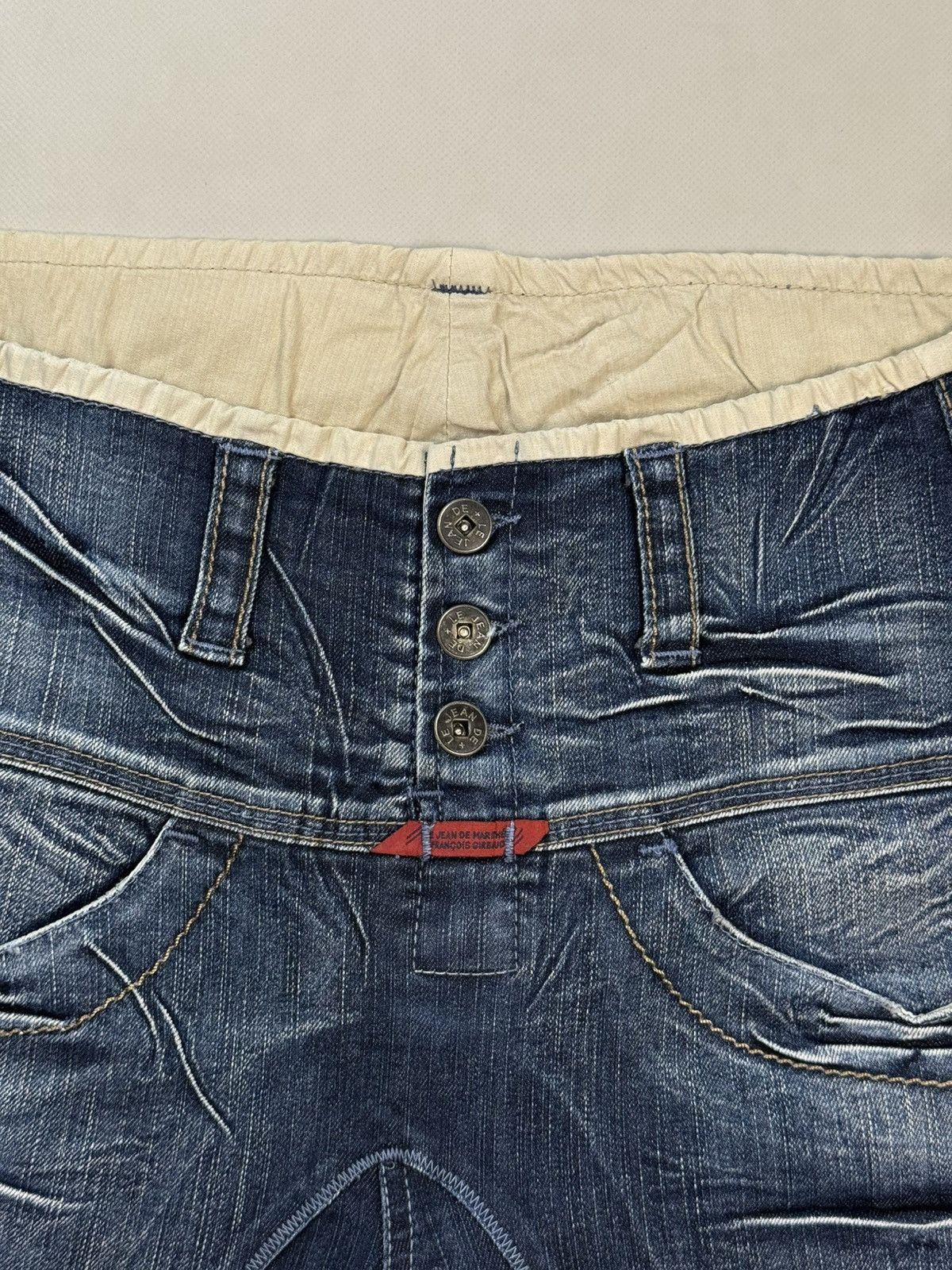 Marithe + Francois Girbaud Marithe Francois Girbaud Vintage Avant-Garde Denim Shorts Size 29" - 5 Thumbnail