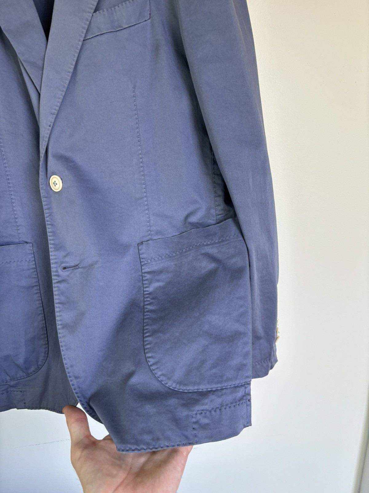 Vintage Grima's Sports Coat Vintage Cotton Blazer Made in Italy Size 52R - 3 Thumbnail