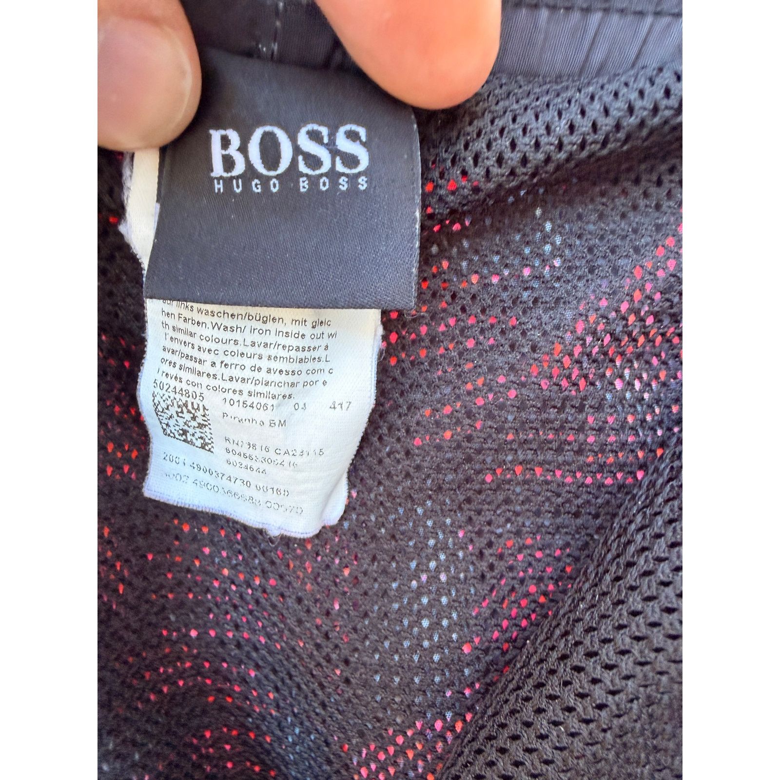 Hugo Boss Hugo Boss Navy Pink Palm Print Swim Trunks Medium Size US 34 / EU 50 - 3 Thumbnail