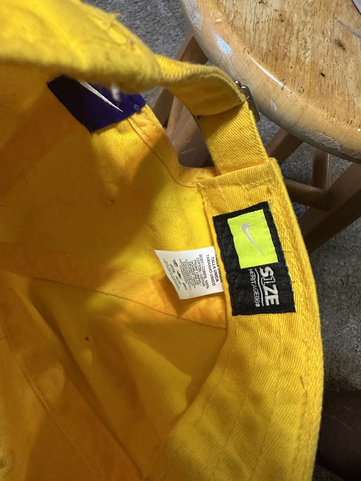 NBA Vintage NBA Nike Lakers “triple yellow” hat 00s Size ONE SIZE - 8 Thumbnail