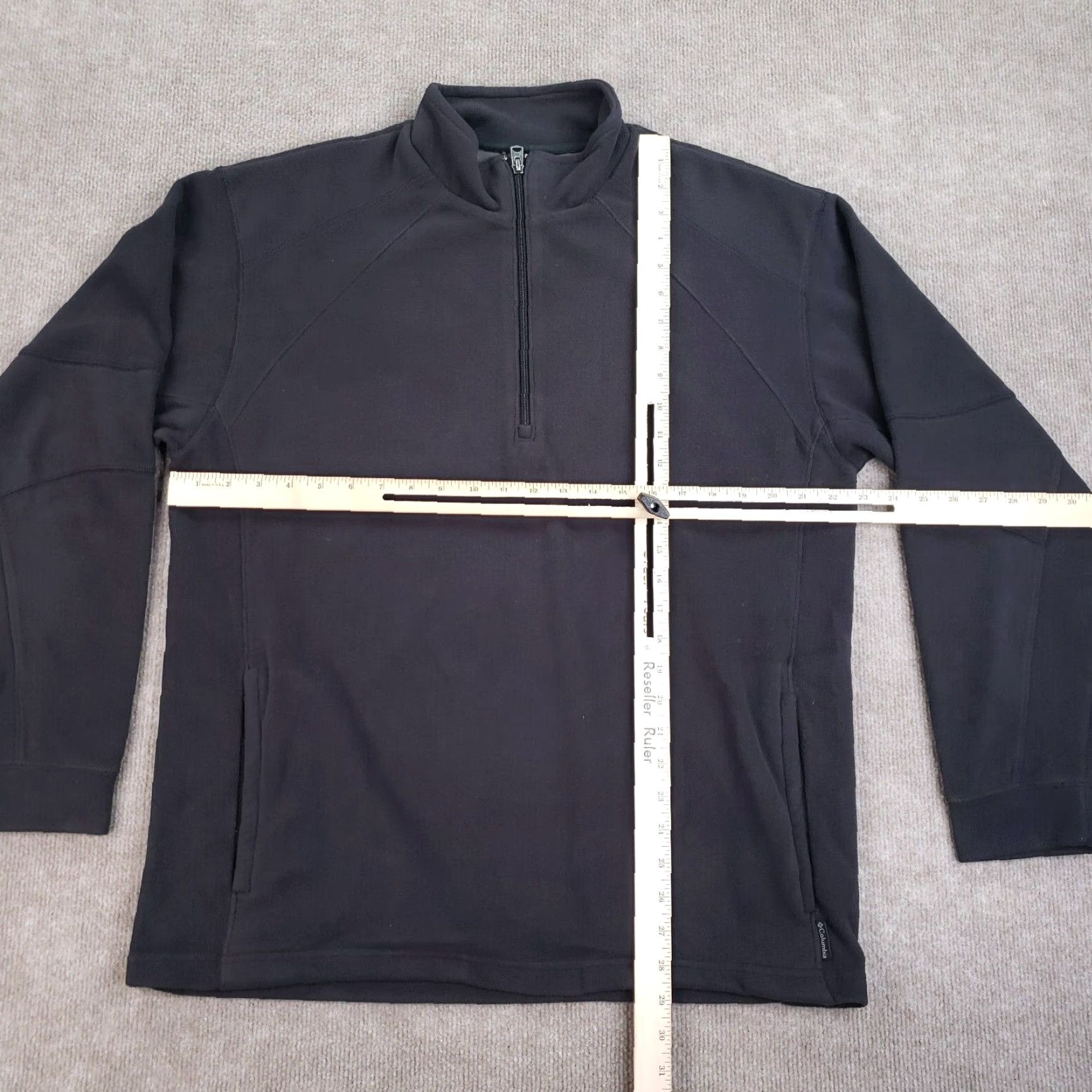 Vintage Columbia Fleece Sweatshirt Mens Large Black Mock Neck 1/4 Zip Pullover Vertex Size US L / EU 52-54 / 3 - 2 Thumbnail
