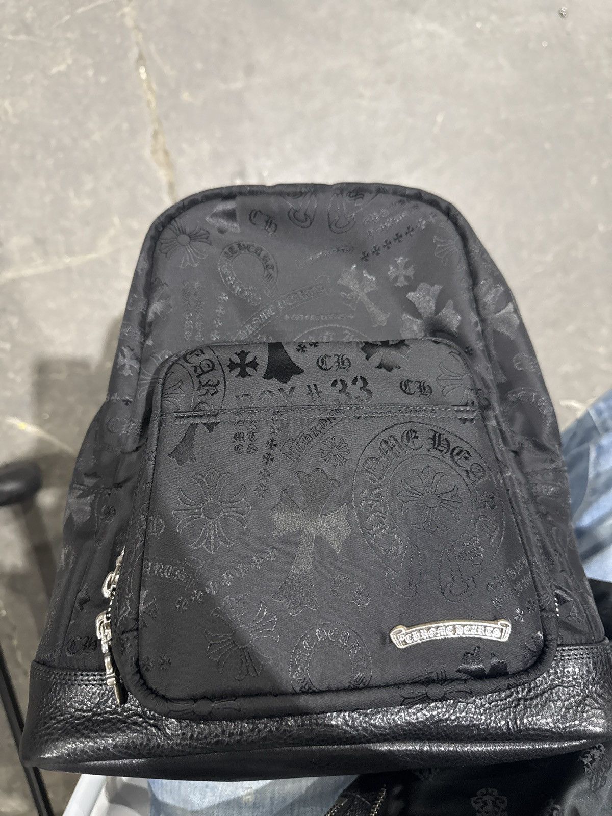 Chrome Hearts CHROME HEARTS CEMETERY MINI NYLON BACKPACK "BLACK" Size ONE SIZE - 7 Thumbnail