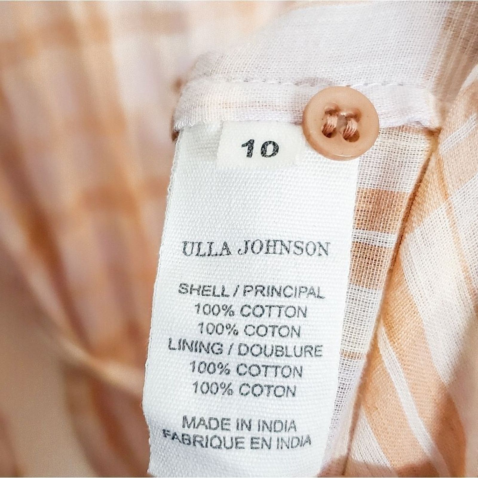 Ulla Johnson Ulla Johnson Fayette Plaid Cotton Shirtdress Pale Lilac 10 Size L / US 10 / IT 46 - 6 Thumbnail