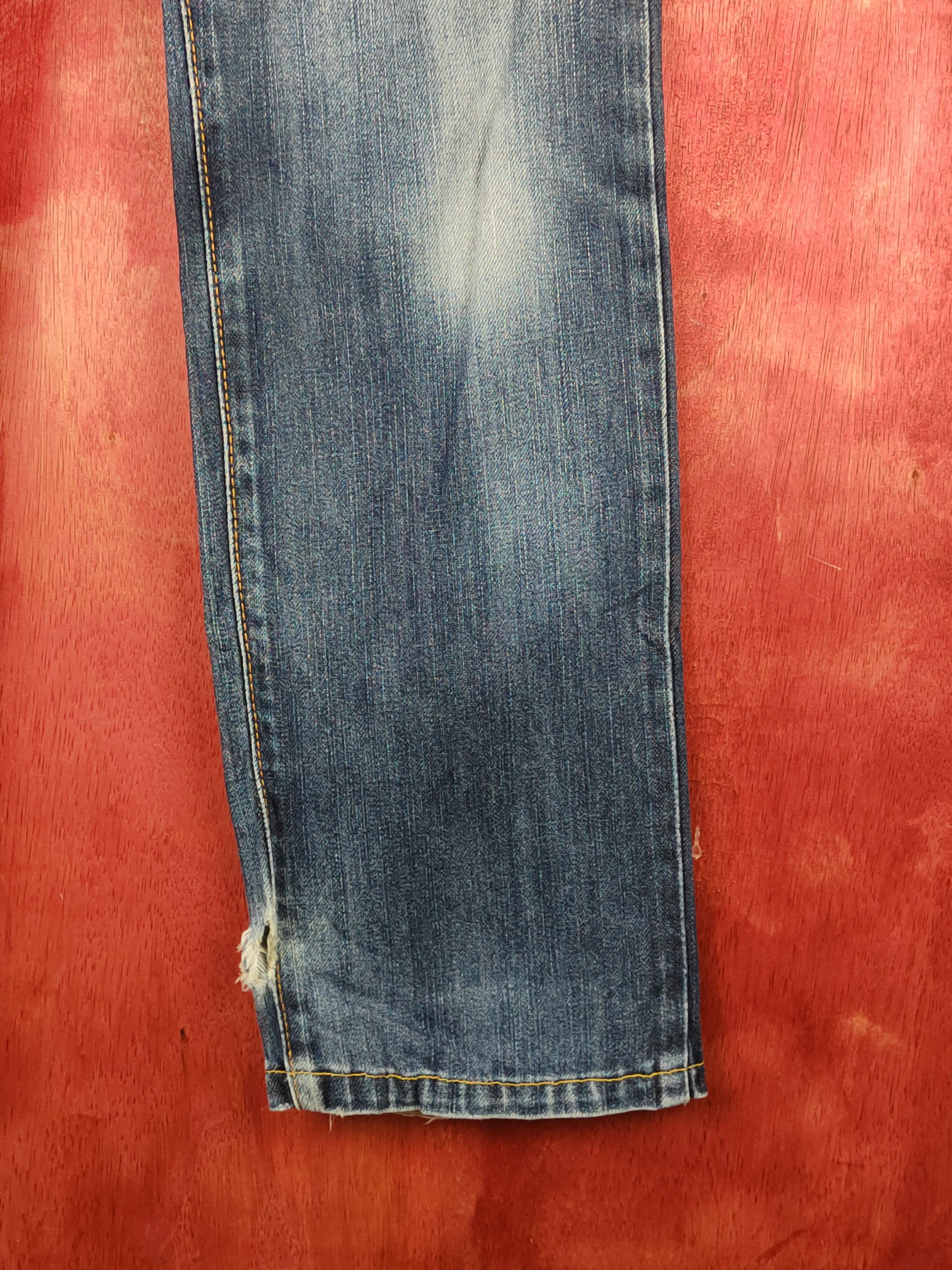 Edwin Edwin Dark Blue Distressed Ripped Jeans #S1646 Size US 29 - 6 Thumbnail