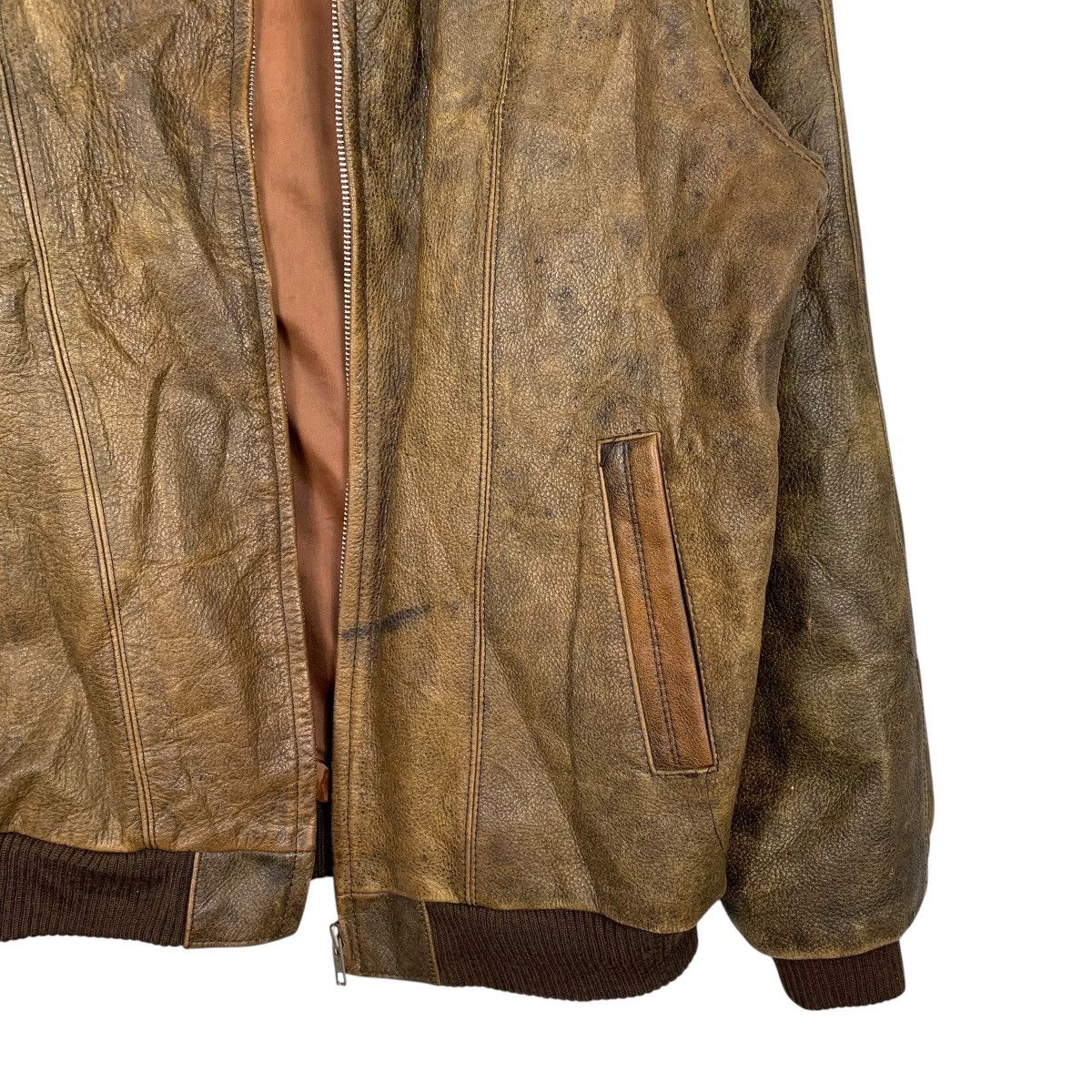Japanese Brand Japanese Brand Flight Leather Jacket Size US L / EU 52-54 / 3 - 4 Thumbnail