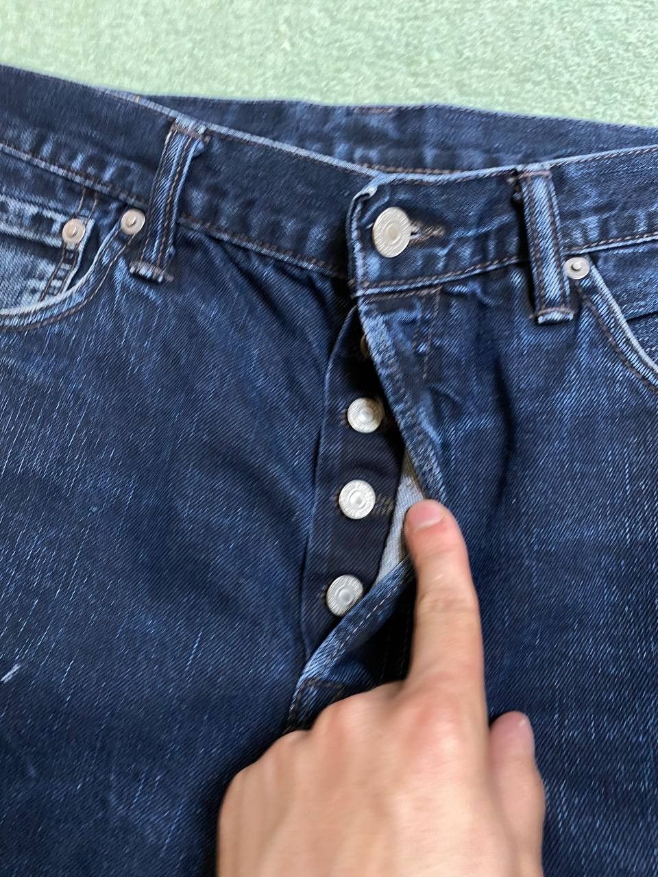 Levi's Vintage blue denim shorts Y2K Levi's 501 streetwear Size US 34 / EU 50 - 6 Thumbnail