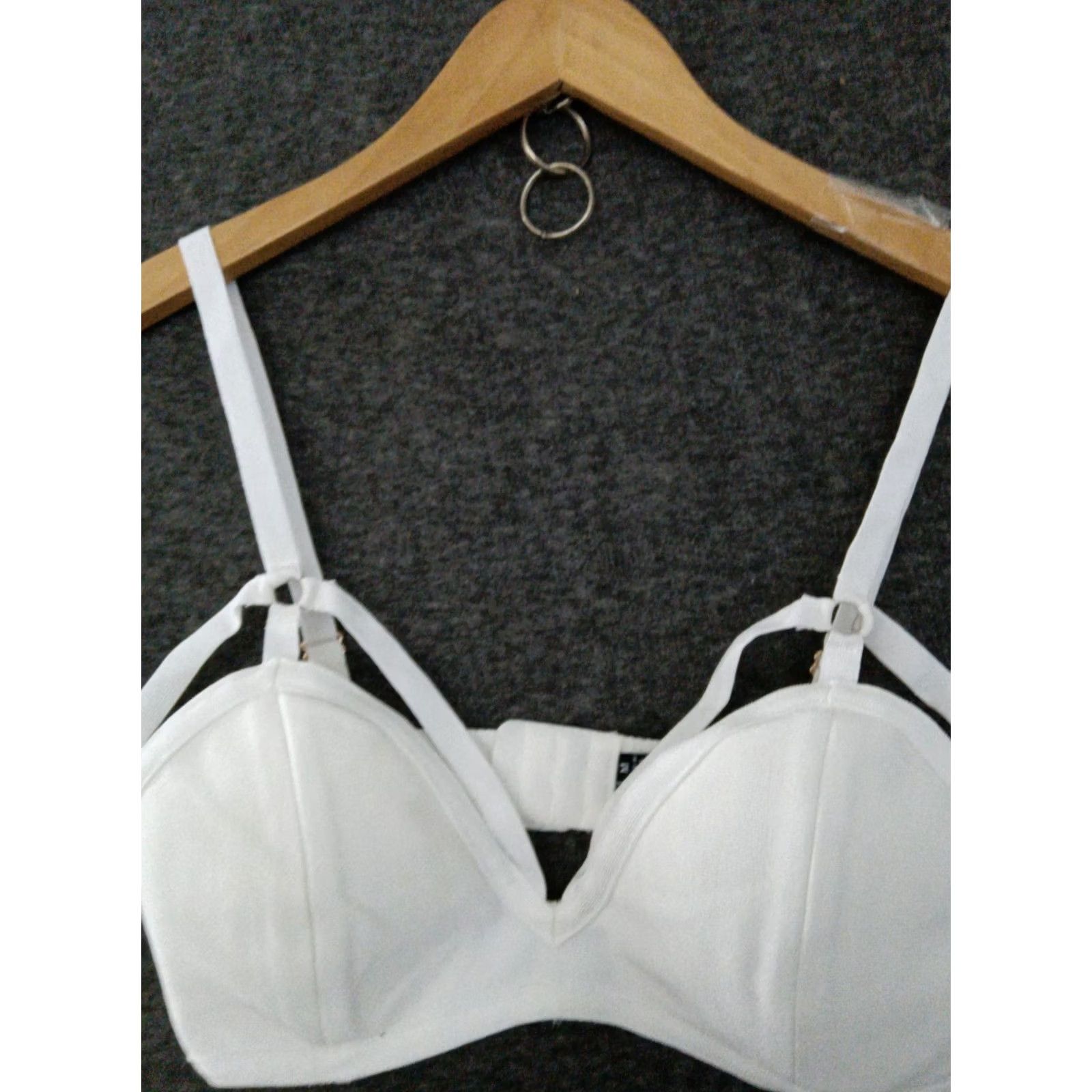 Vintage Codigo Sexy Strappy White Women's Bra M Size ONE SIZE - 3 Thumbnail
