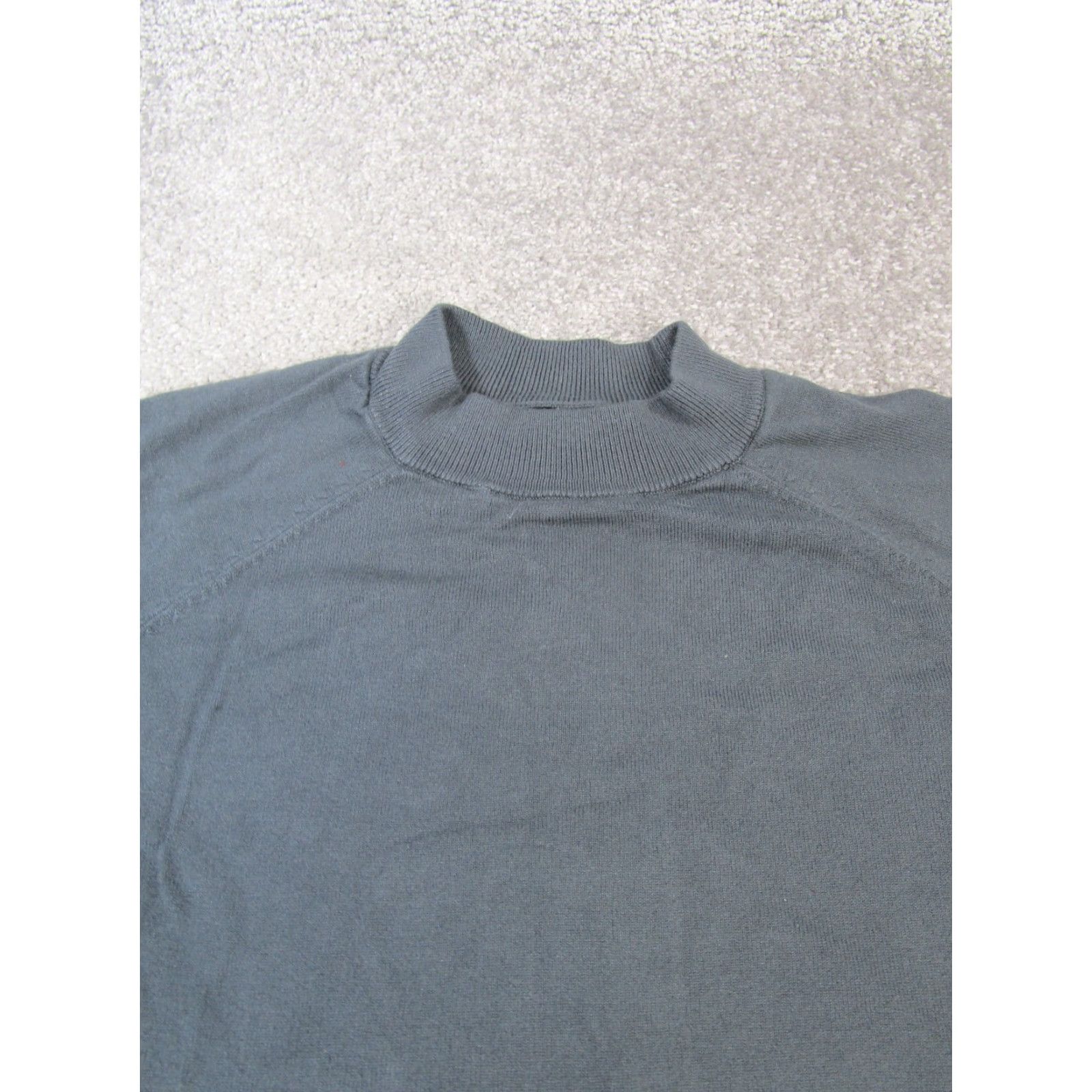 Zara VINTAGE Zara Sweater Pullover Women Medium Gray Knit 90s Mock Neck Long Sleeve Size M / US 6-8 / IT 42-44 - 2 Thumbnail
