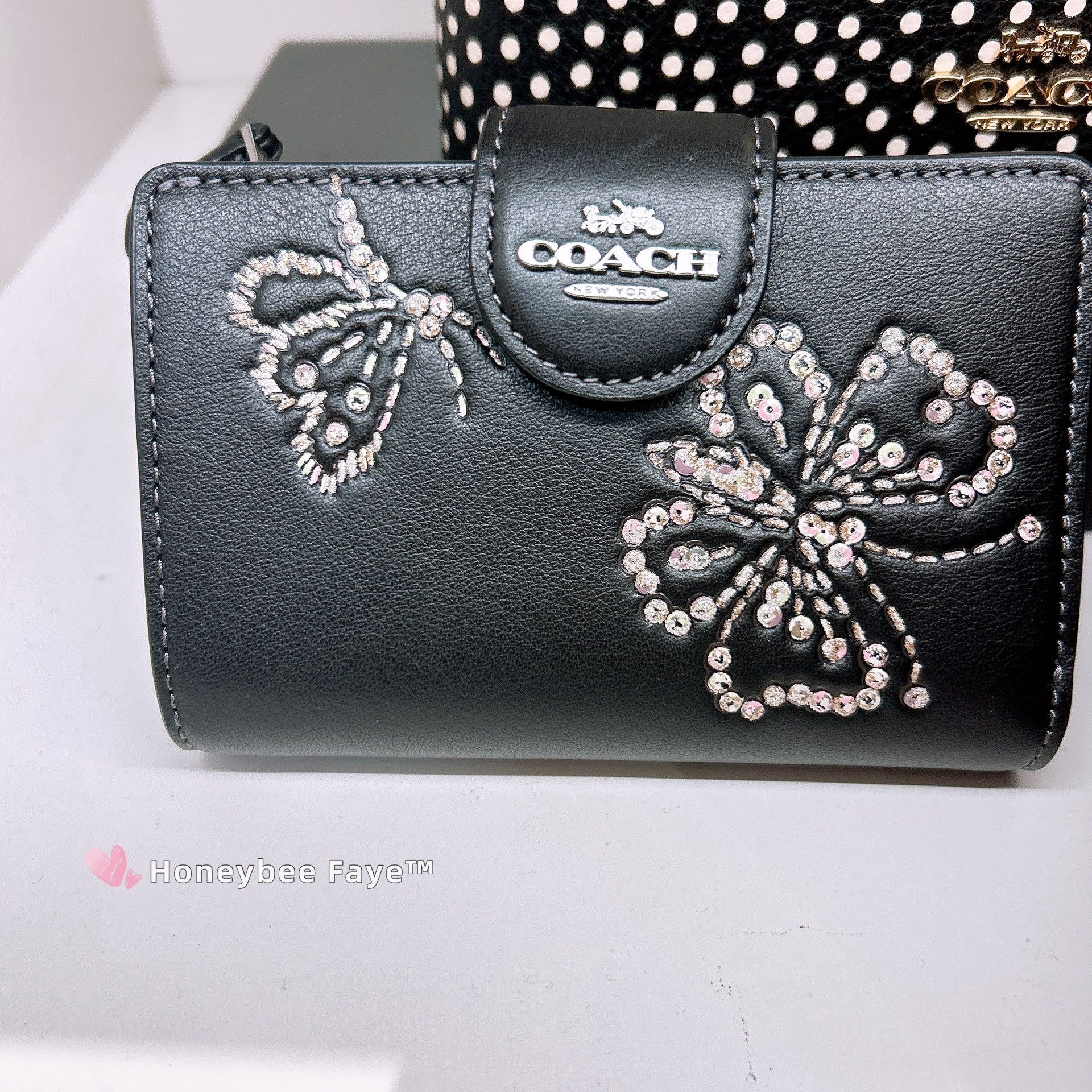 Coach Medium Corner Zip Wallet with Butterfly Print CCL65 Size ONE SIZE - 2 Thumbnail
