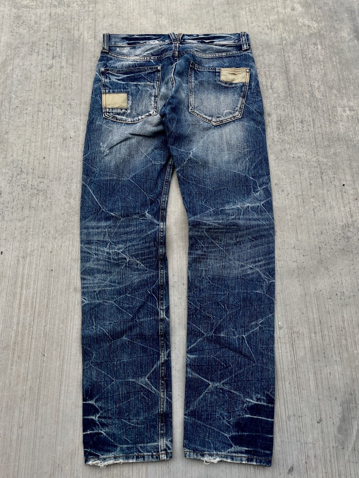 Japanese Brand 2000s JAPANESE BRAND CLAWMARK DISTRESSED JEANS Size US 30 / EU 46 - 4 Thumbnail