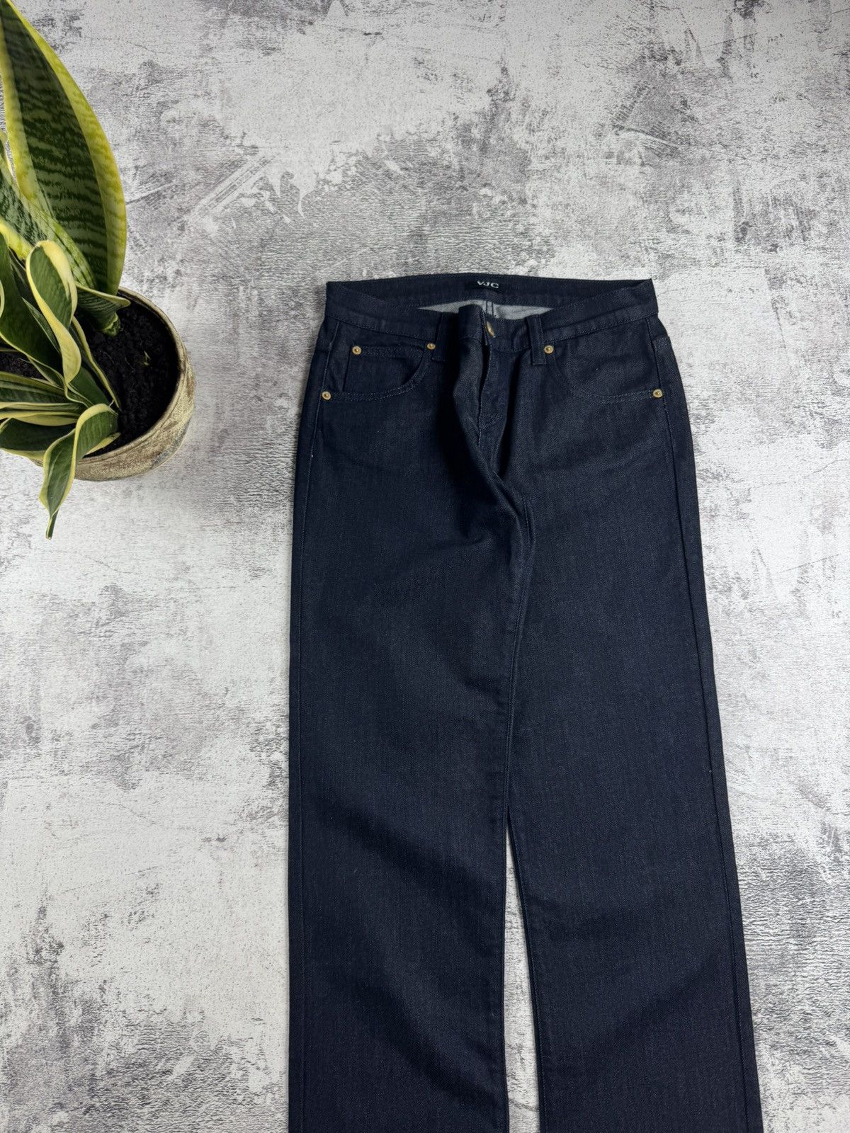 Versace Jeans Couture Versace Couture VJC Y2K Skinny Straight Denim Jeans Trousers Size 30" / US 8 / IT 44 - 12 Thumbnail
