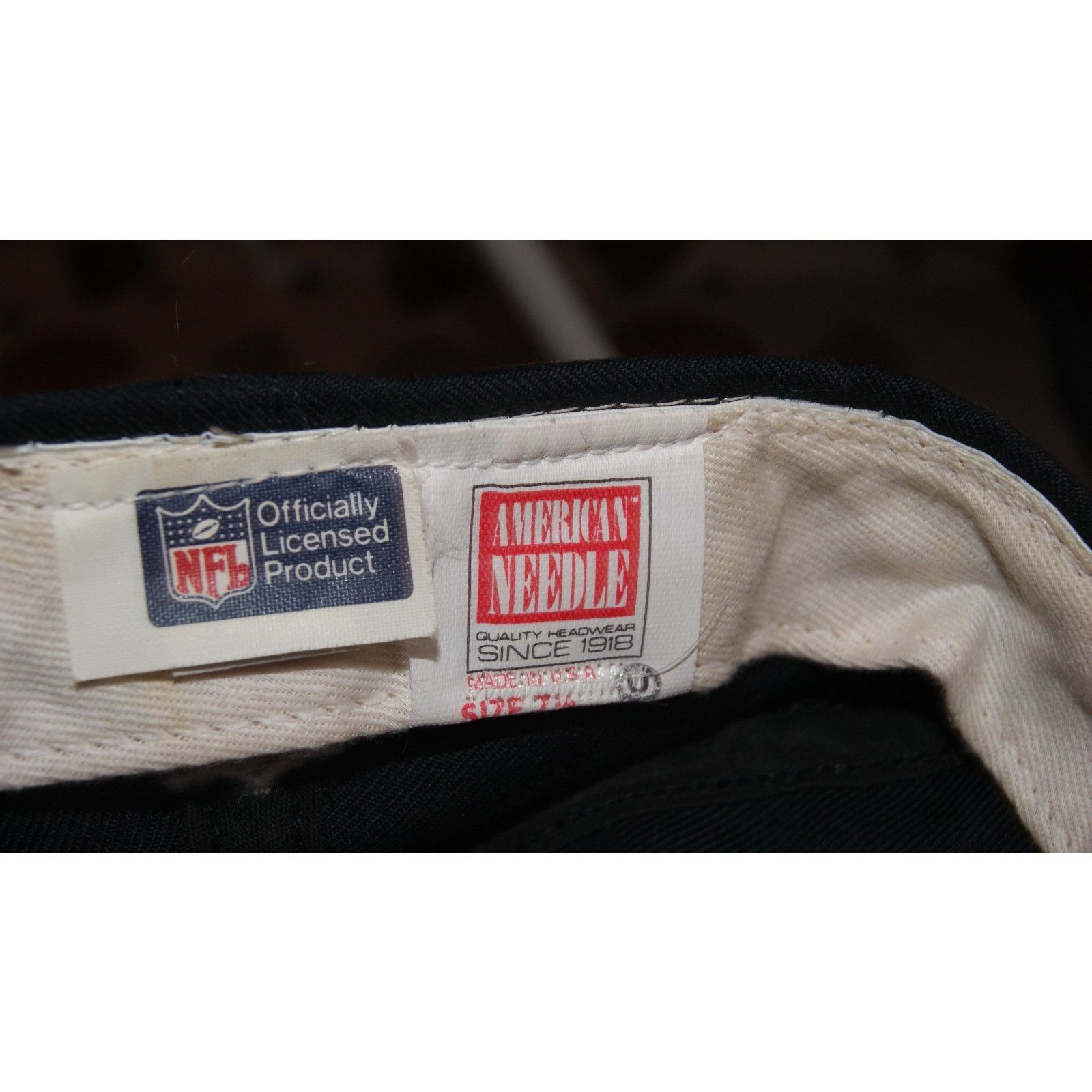 American Needle VTG Chicago Bears American Needle Fitted 71/2 Hat Cap USA Size ONE SIZE - 9 Thumbnail