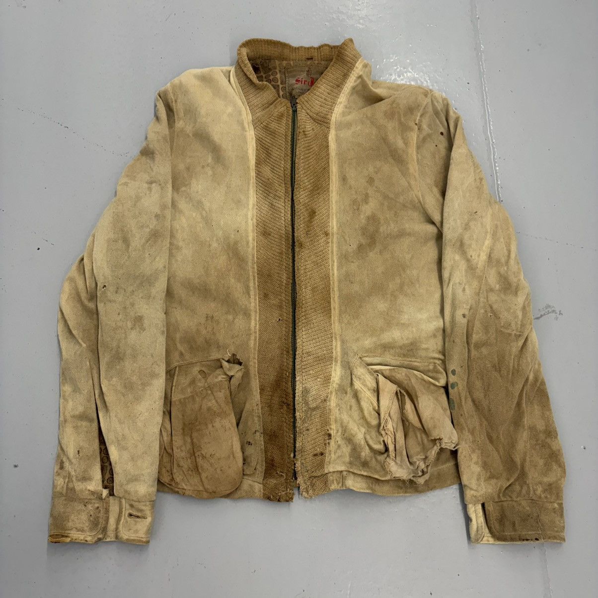 Other Vintage 60s Sir Jac Beige Suede Cotton Bomber Jacket Size US S / EU 44-46 / 1 - 1 Thumbnail