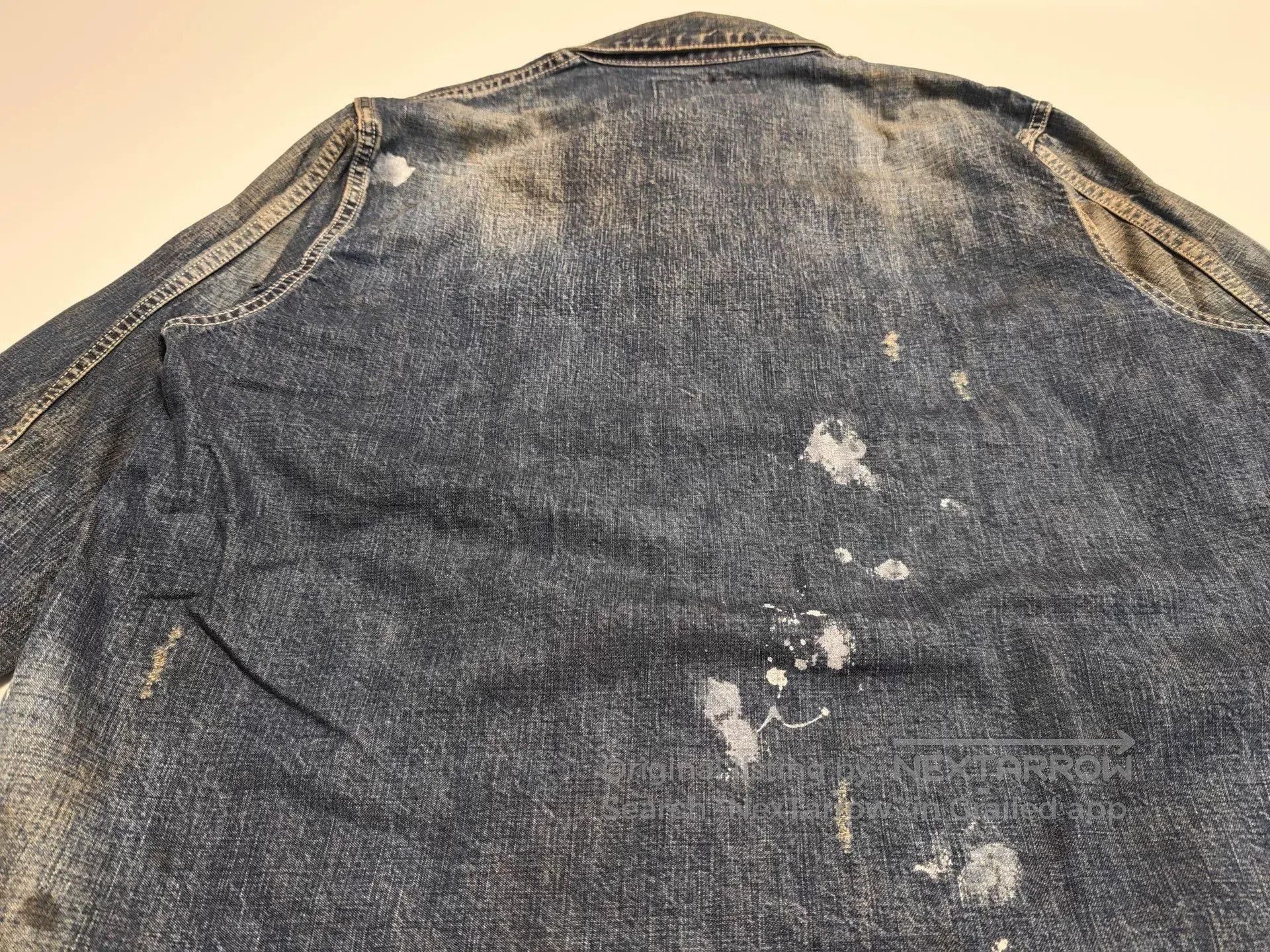 Neighborhood vintage faded ink splatter denim shirt. Size US L / EU 52-54 / 3 - 9 Thumbnail