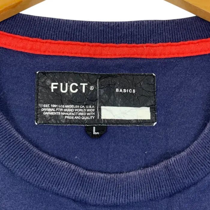 FUCT Vintage FUCT BASICS COLLECTION Indigo Plain Tee Shirt Size US L / EU 52-54 / 3 - 4 Thumbnail