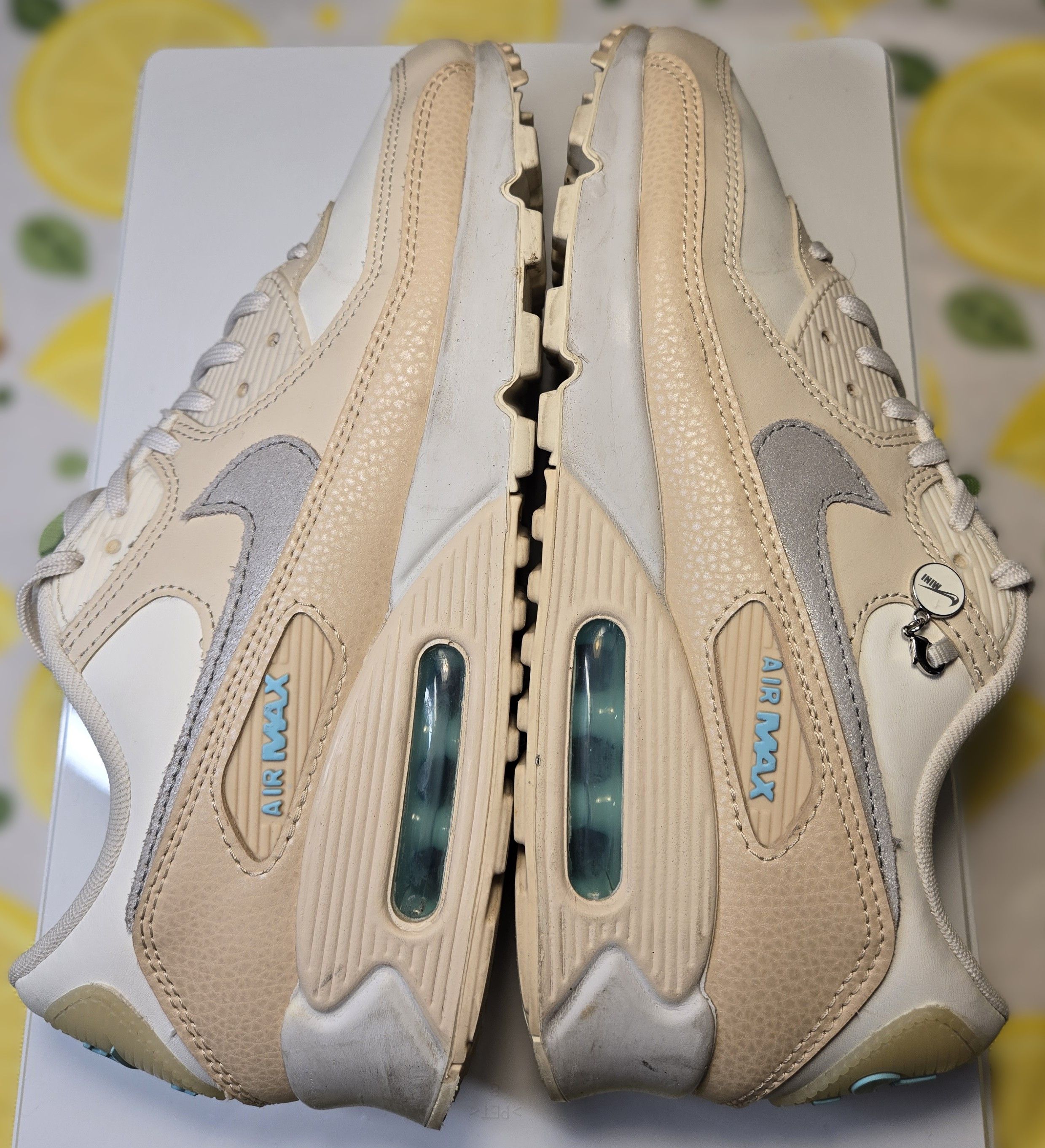 Nike Wmns Air Max 90 Premium 'Particle Beige' Size US 8 / IT 38 - 5 Thumbnail