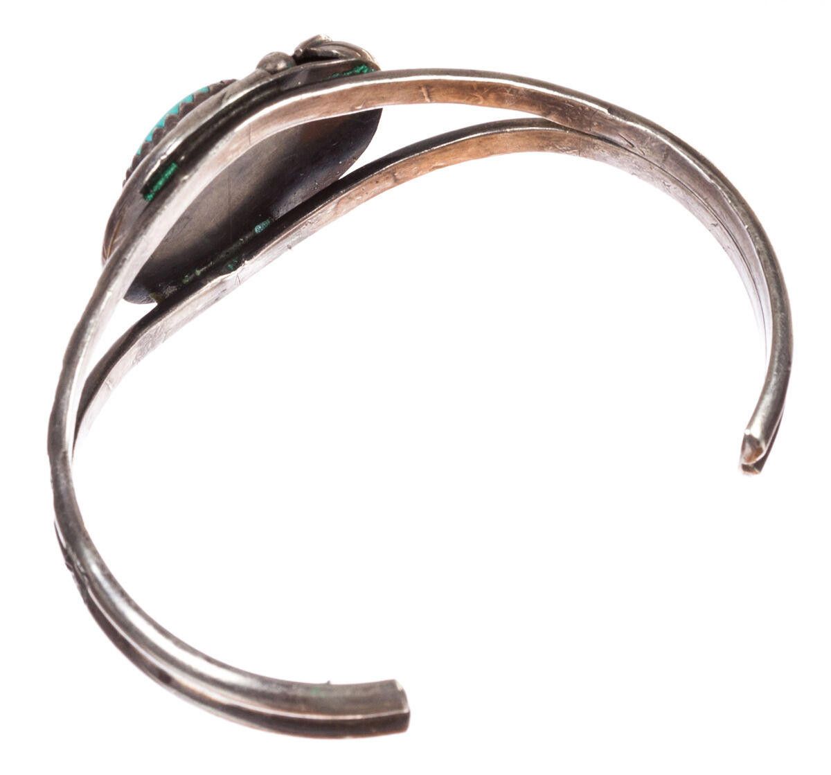 Designer Sterling Silver Turquoise Nugget Cuff Bracelet Size ONE SIZE - 4 Thumbnail