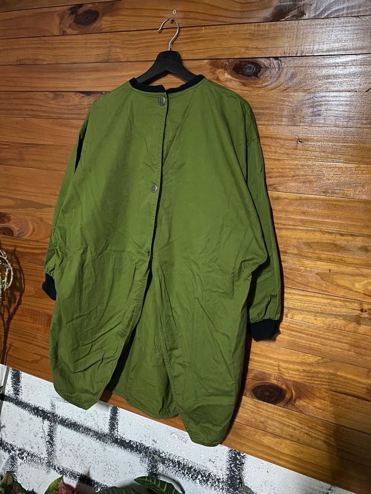 Michiko Koshino London Michiko London Koshino Oversized Olive Smock Jacket Size US M / EU 48-50 / 2 - 10 Thumbnail