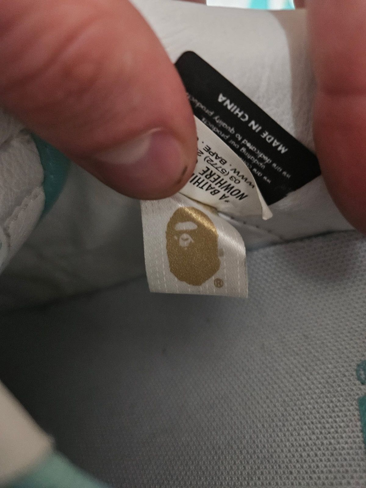 Bape Teal White M1 Bapesta Sneakers Size US 10 / EU 43 - 11 Thumbnail