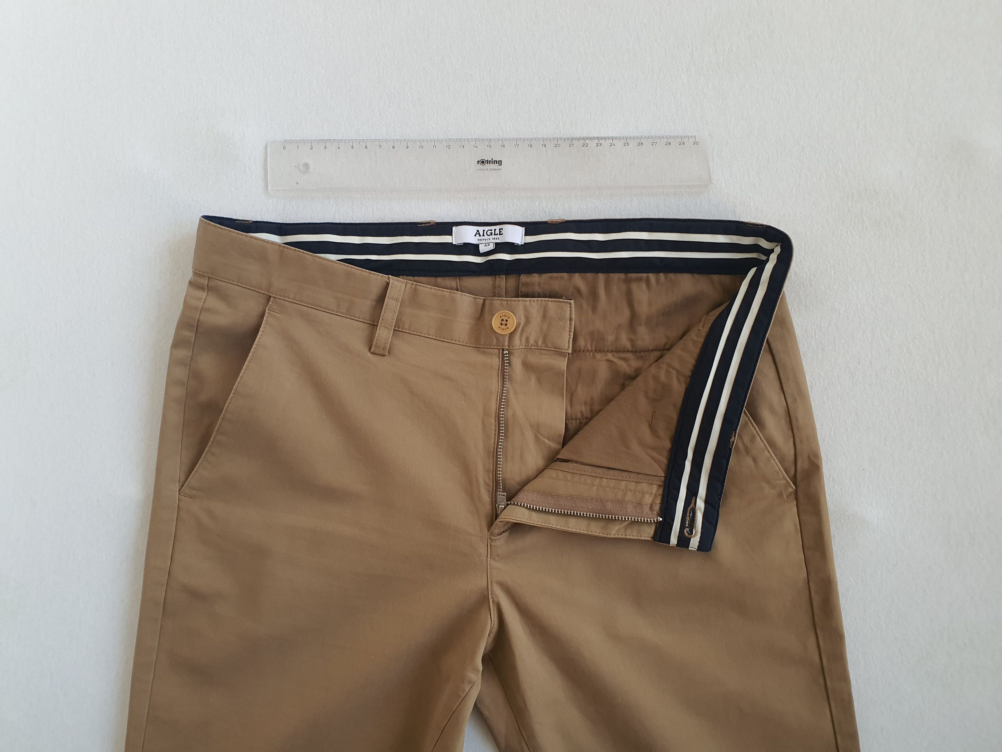 Aigle FANNISTER - Stretch Cotton Chinos Trousers Pants - Sz FR 42 Size US 32 / EU 48 - 4 Thumbnail